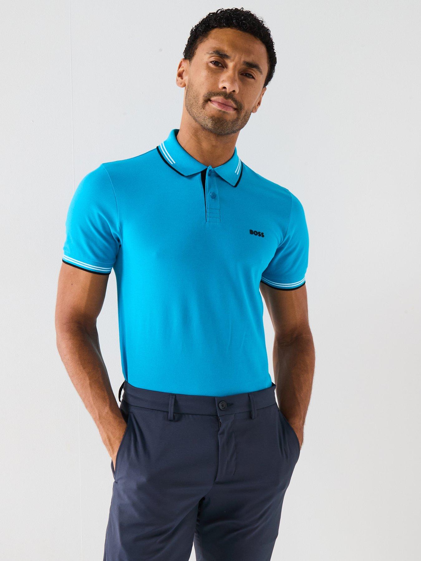 undefined Mens Golf Paul Polo - Aqua