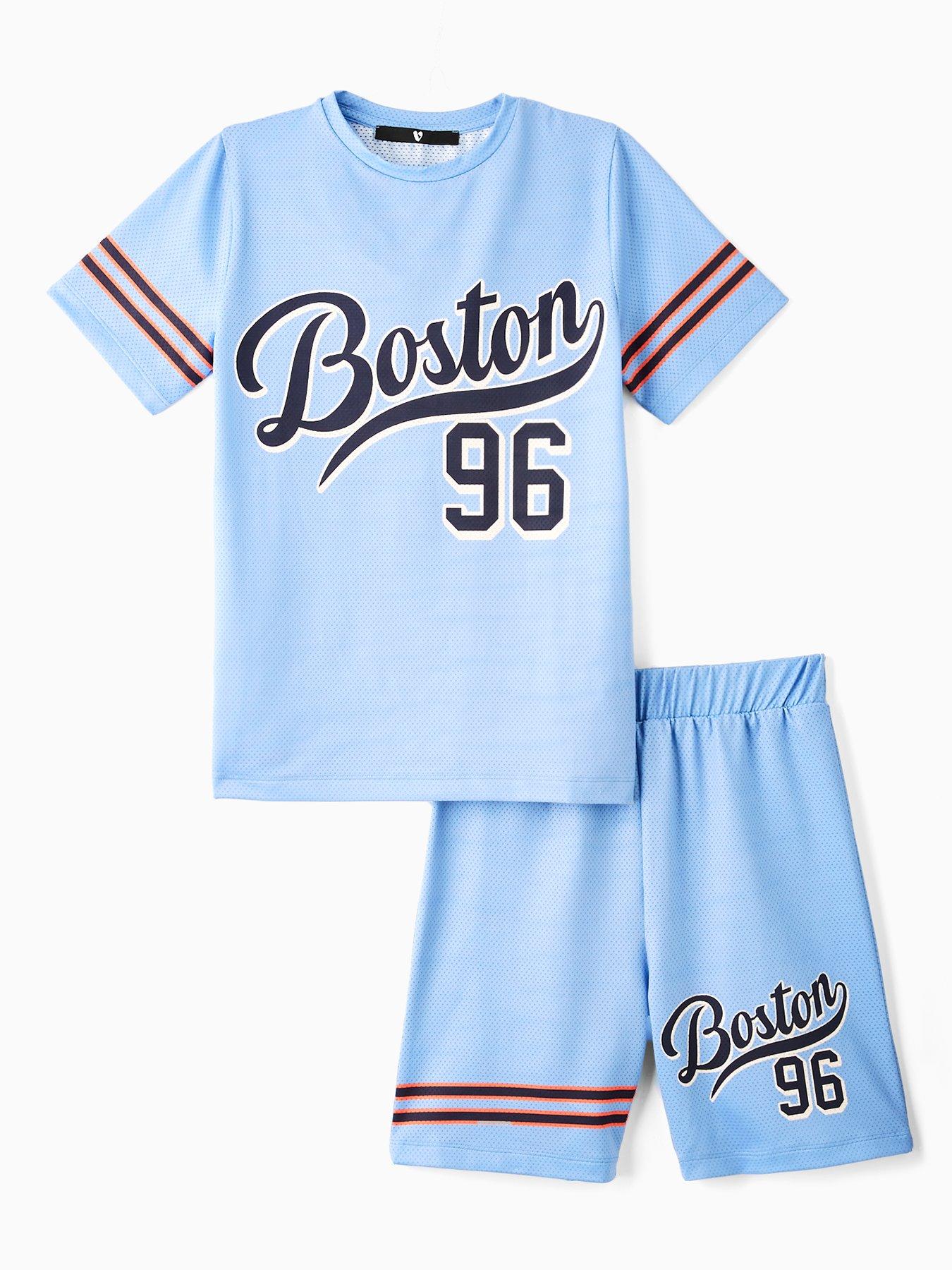 undefined Boys Varsity Short Pyama Set - Blue