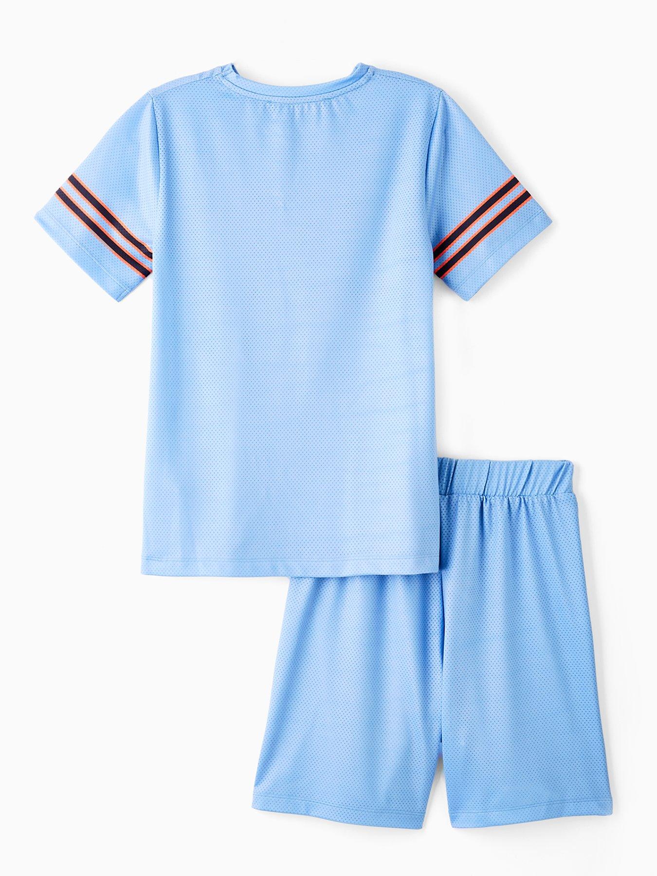 V by Very Boys Varsity Short Pyama Set - Blue | Very