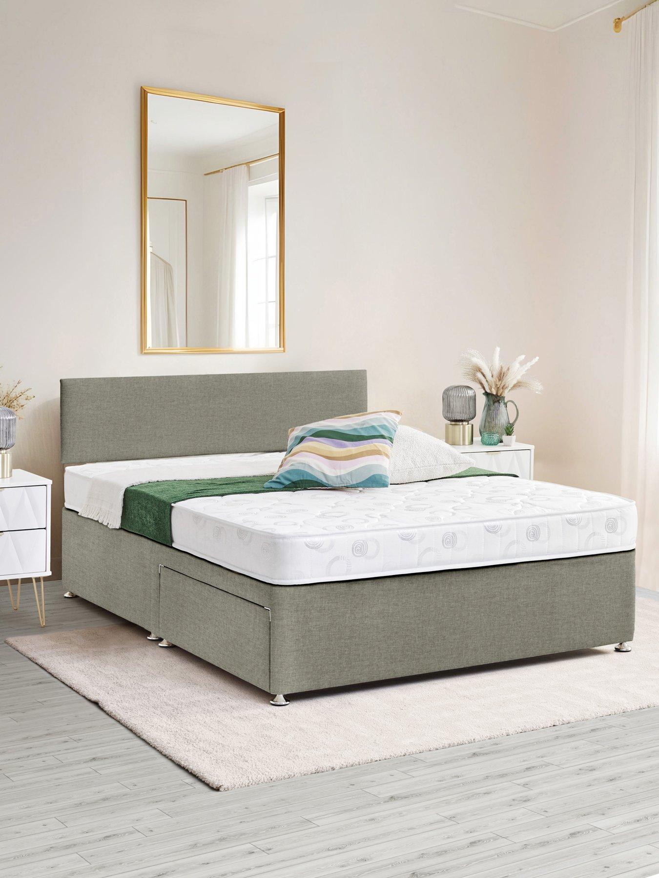 undefined Essential Divan Bed Base and Mattress Set