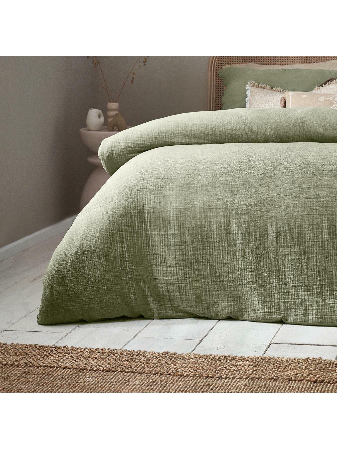 Image 4 of 4 of Yard Lark 100% Cotton Duvet Cover Set - Eucalyptus