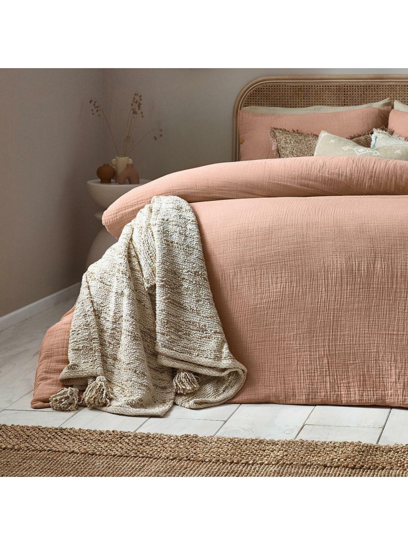 Image 4 of 4 of Yard Lark 100% Cotton Duvet Cover Set - Pink Clay