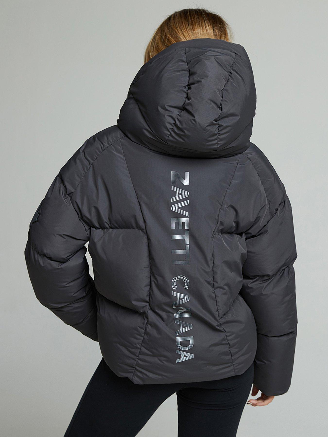 Zavetti Canada Rivera Tech Short Puffer Jacket - Grey | Very