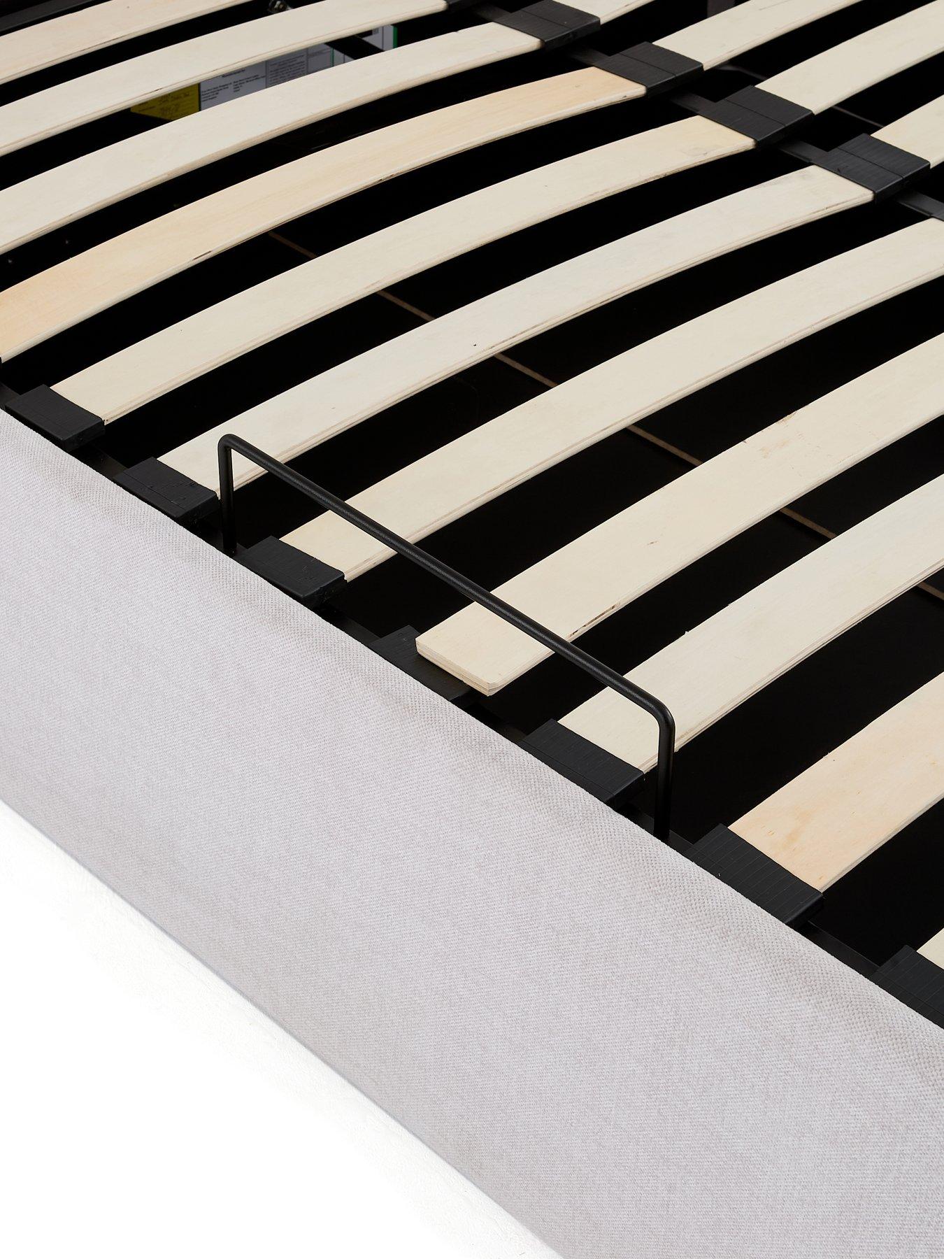 Image 5 of 6 of Very Home Dante Side Lift Up Storage Ottoman Bed with Mattress Options (Buy &amp; SAVE!) - Natural<br />