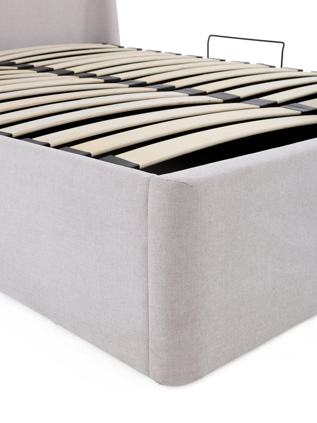Image 6 of 6 of Very Home Dante Side Lift Up Storage Ottoman Bed with Mattress Options (Buy &amp; SAVE!) - Natural<br />