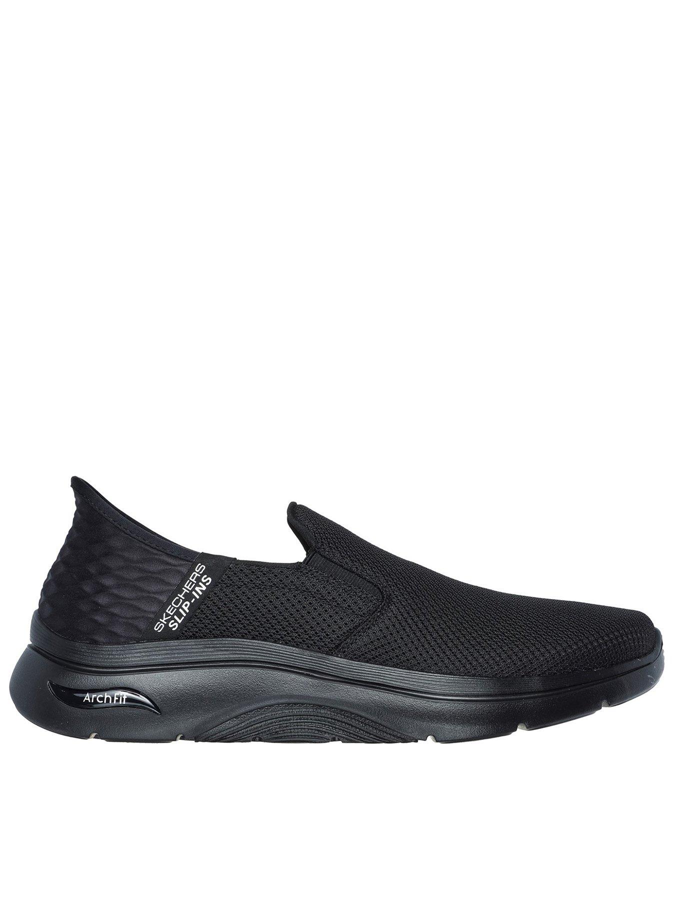 Skechers Slip- Ins Go Walk Arch Fit Wide Fit Trainers-black Very