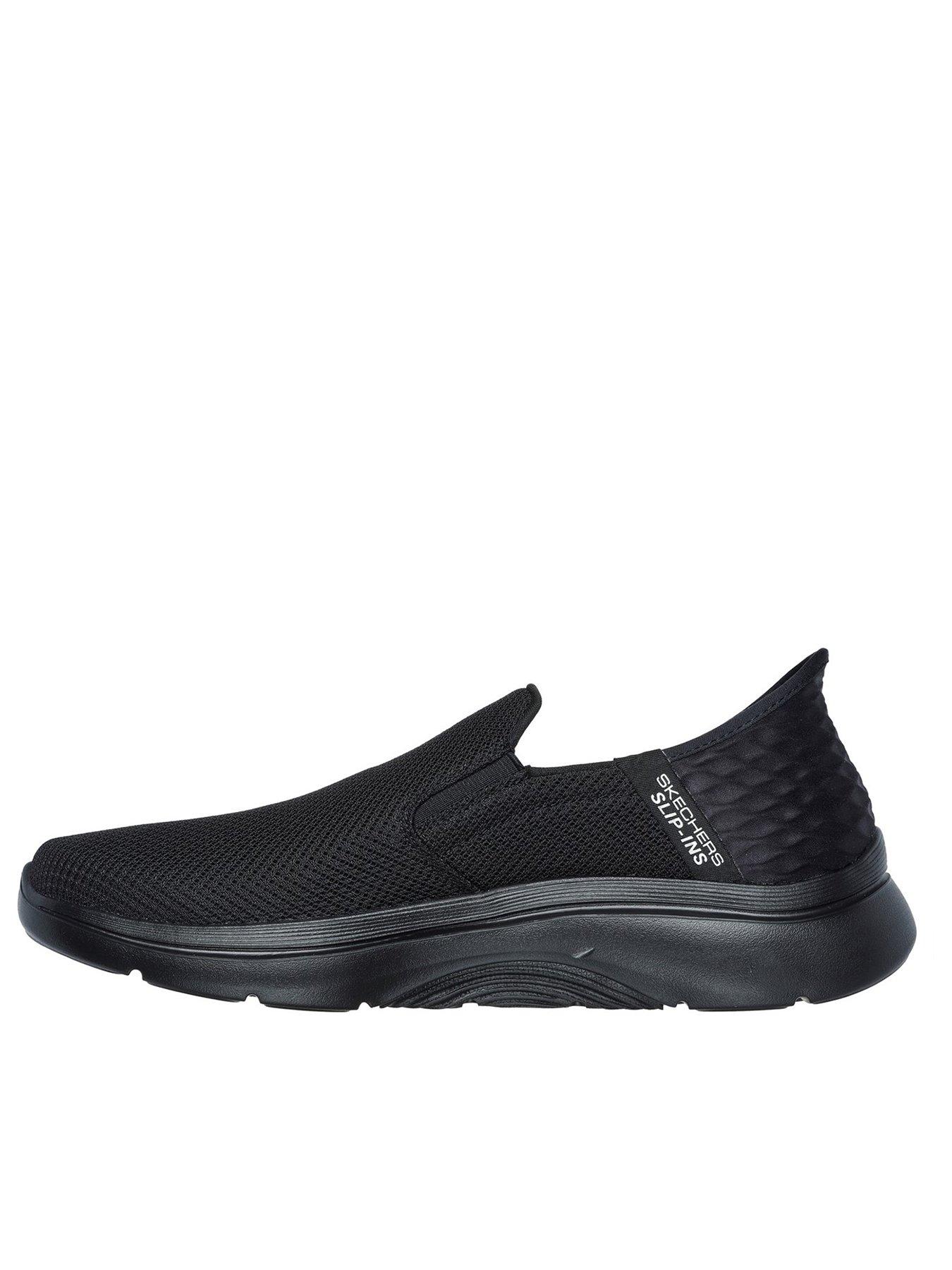 Skechers Slip- Ins Go Walk Arch Fit Wide Fit Trainers-black Very