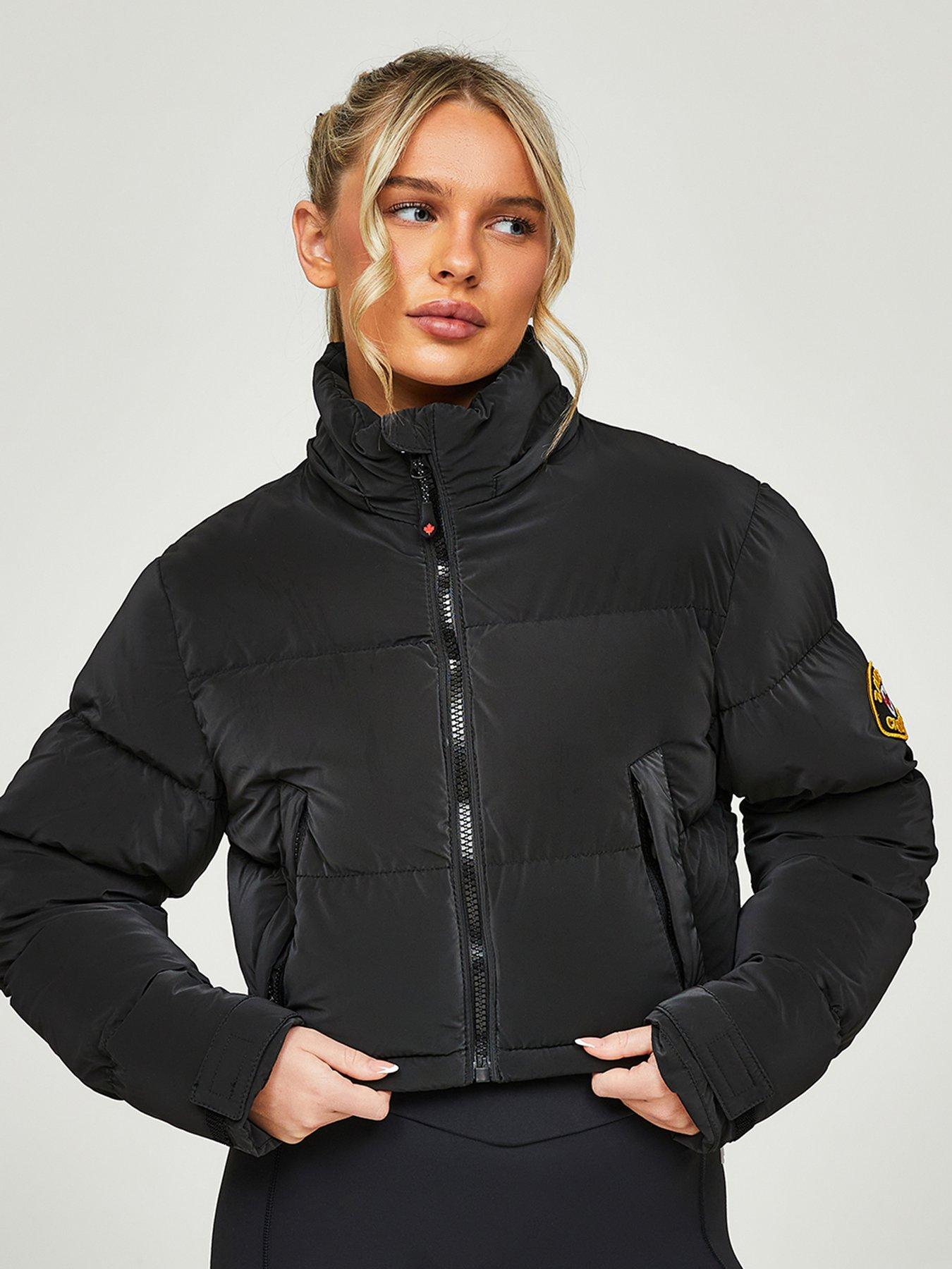 Image 6 of 6 of Zavetti Canada Bellucci 20 Cropped Hooded Padded Jacket - Black