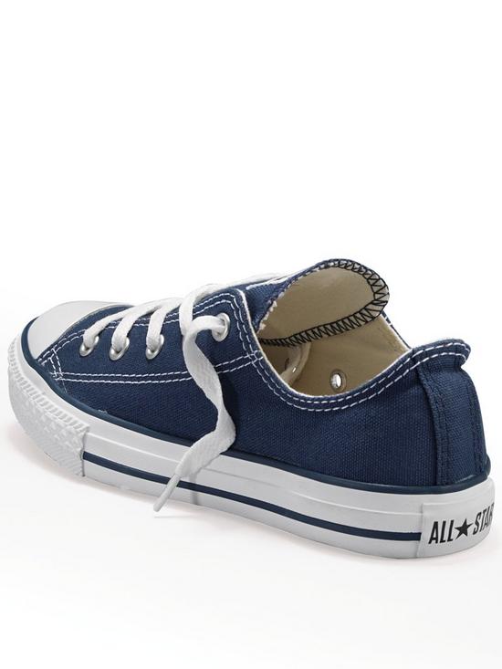 back image of converse-chuck-taylor-all-star-ox-childrens-unisex-trainers--navy