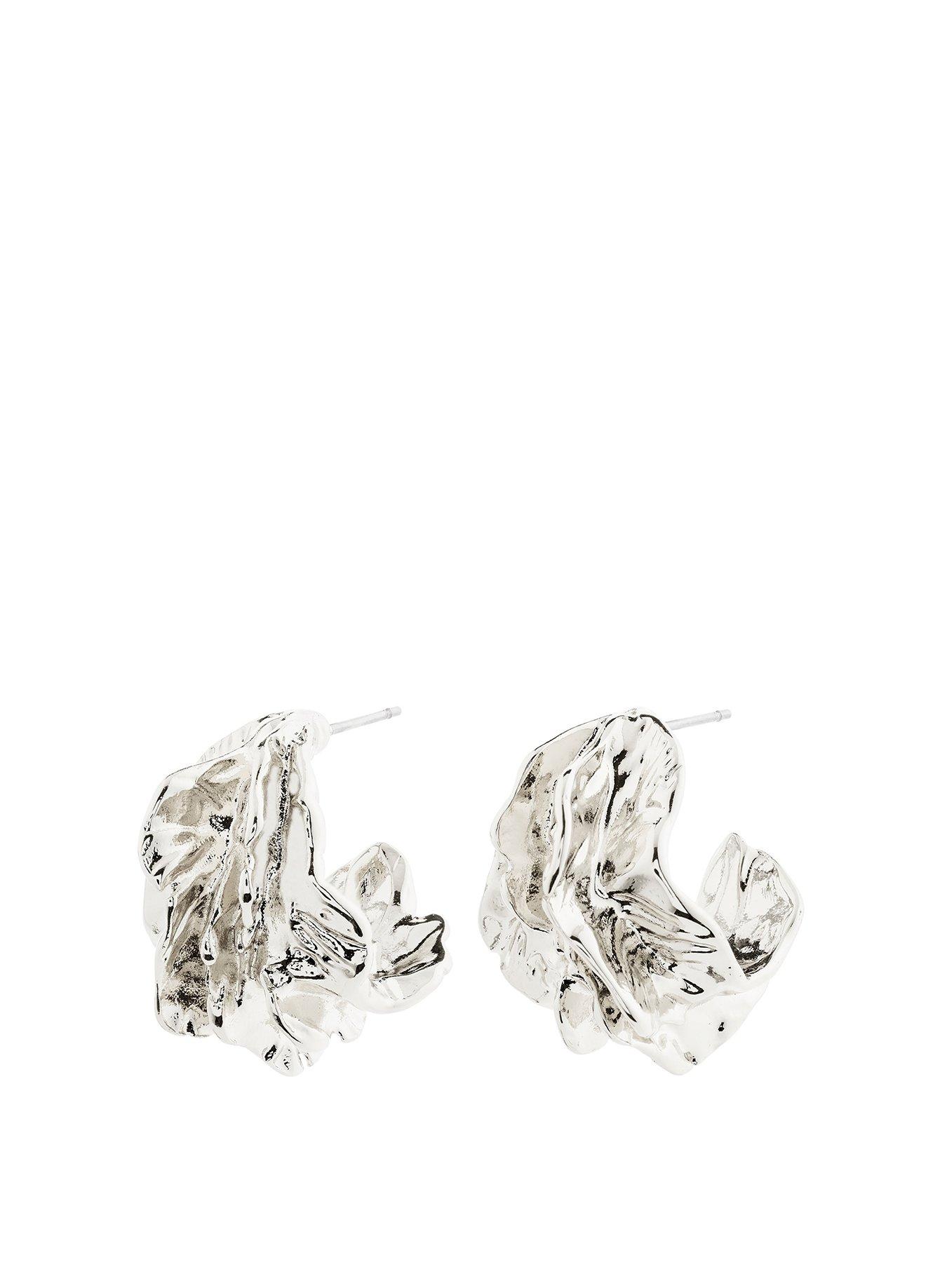 Pilgrim ECLIPSE hoops silver-plated