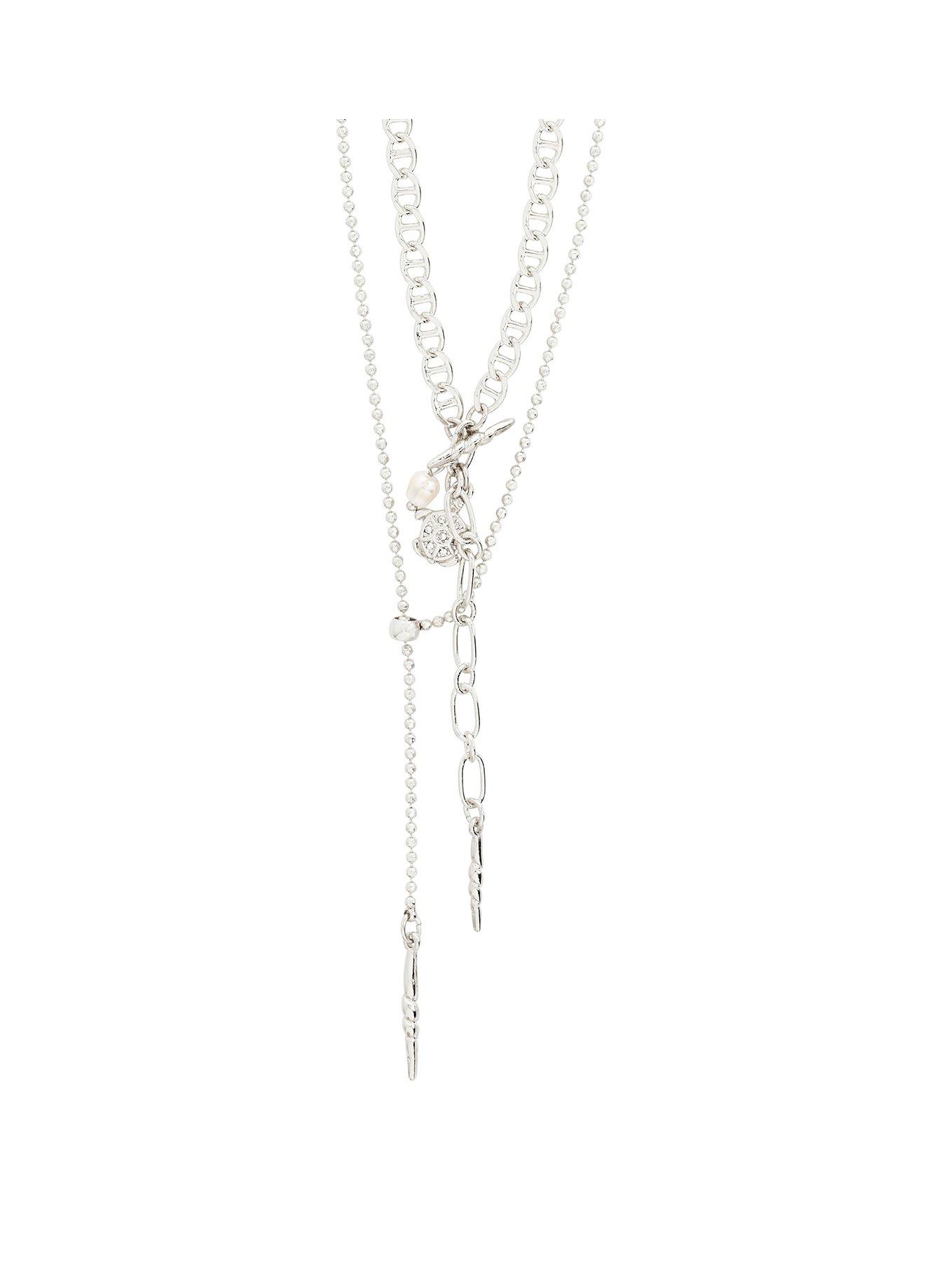 undefined BREEZE necklace 2-in-1 set silver-plated