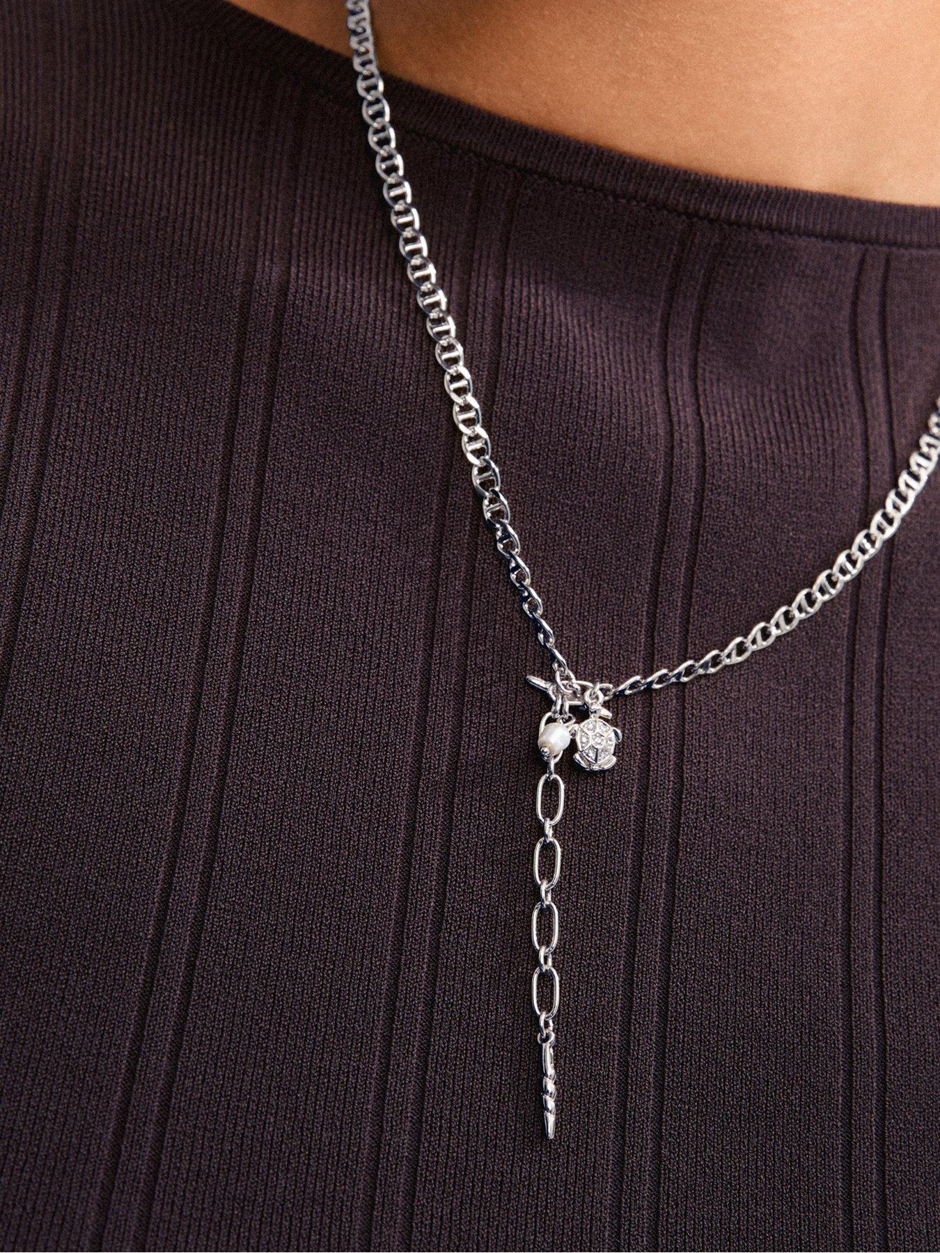 Image 4 of 6 of Pilgrim BREEZE necklace 2-in-1 set silver-plated