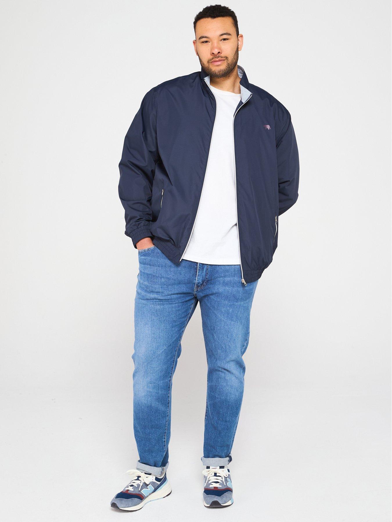 Image 3 of 4 of D555 Lightweight Zip Through Jacket With Zip Pockets - Navy