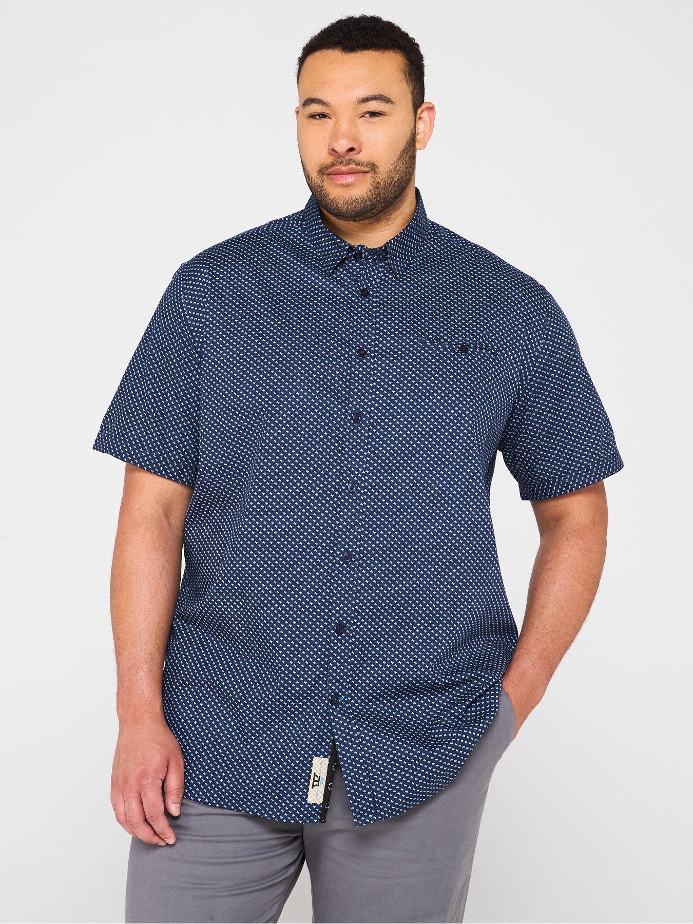 undefined Short Sleeve Micro Print Shirt