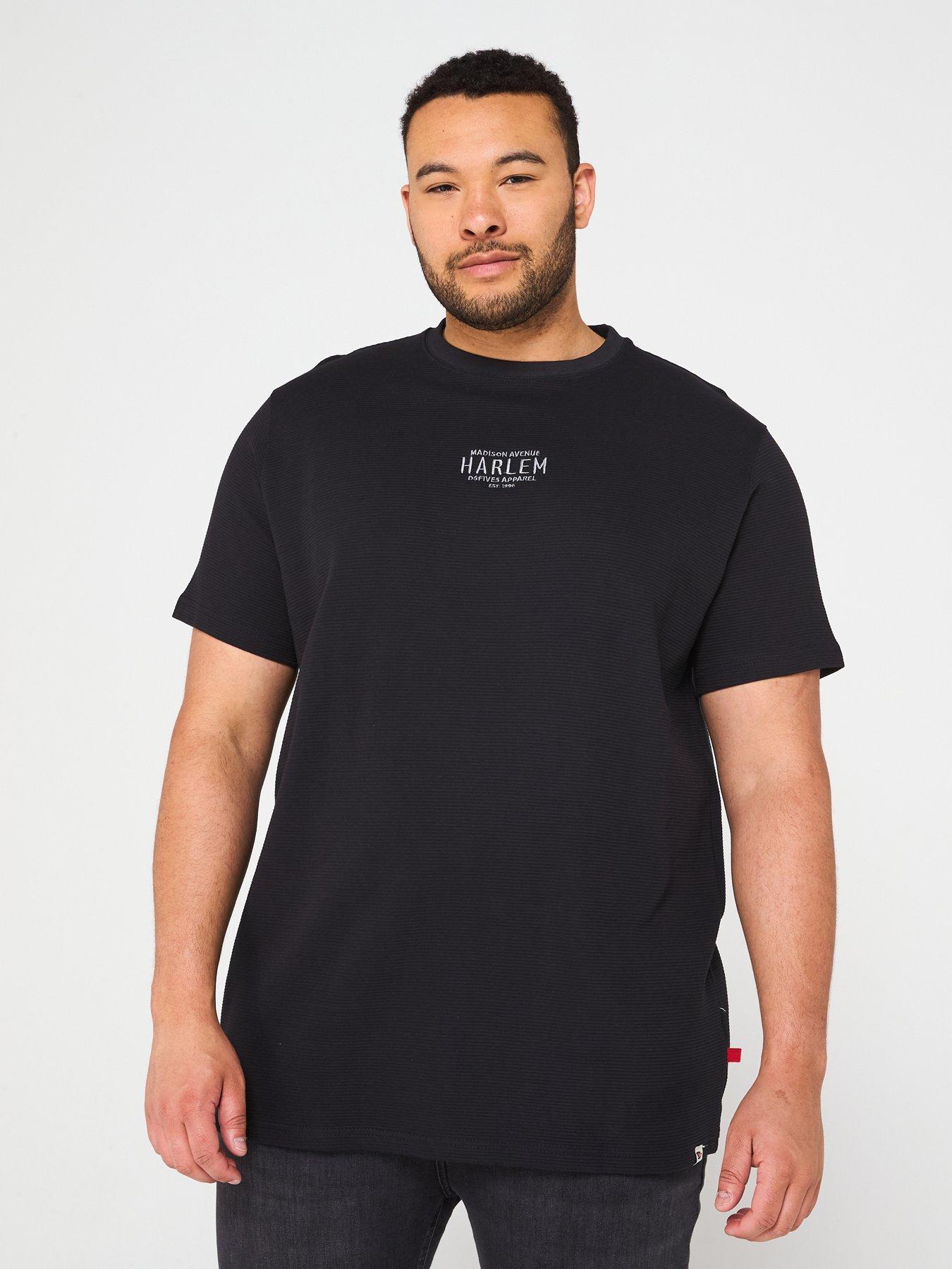 undefined High Low Ribbed T-shirt With Chest Embroidery