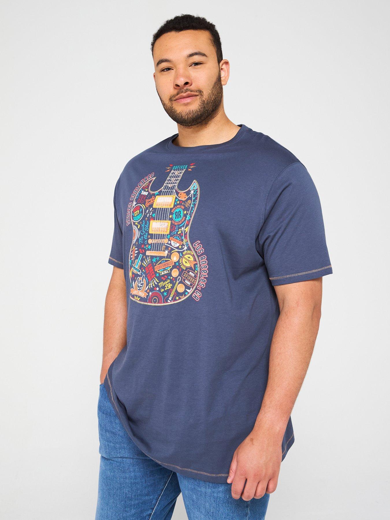 undefined Multi Coloured Guitar Graphic T-shirt