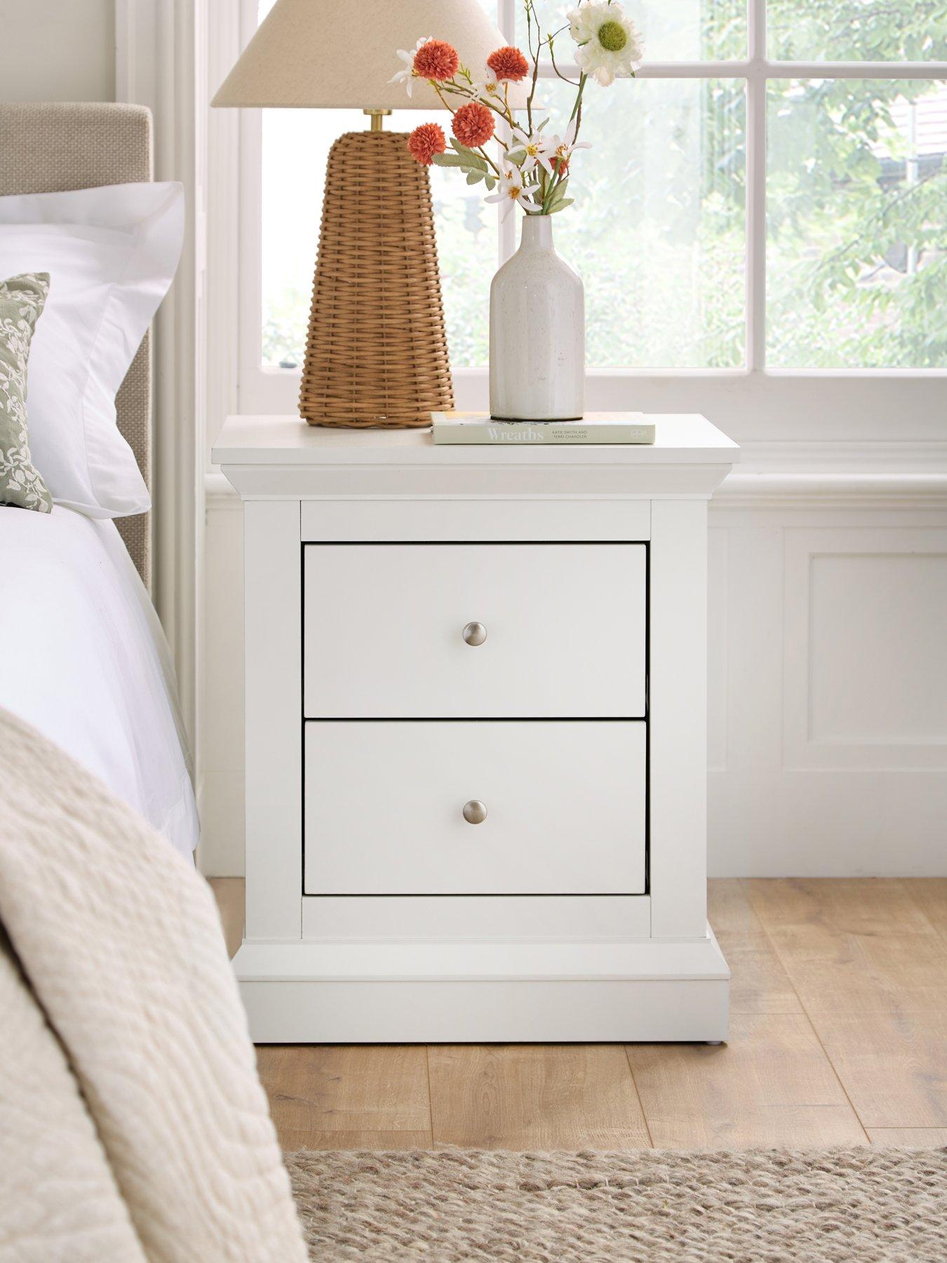 Image 1 of 7 of The Very Collection Hanna Pair of&nbsp;2 Drawer Bedside Tables