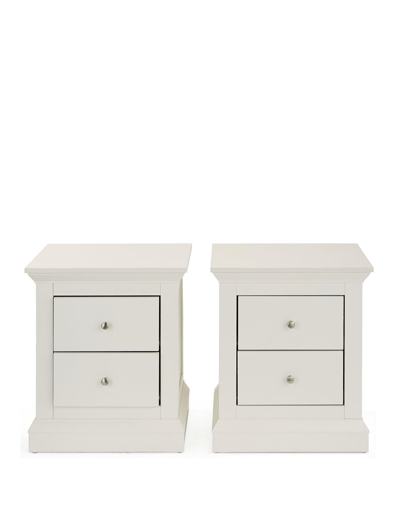 Image 2 of 7 of The Very Collection Hanna Pair of&nbsp;2 Drawer Bedside Tables