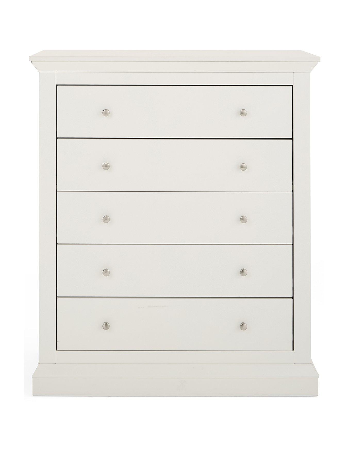 Image 2 of 7 of Very Home Hanna 5 Drawer Chest - White