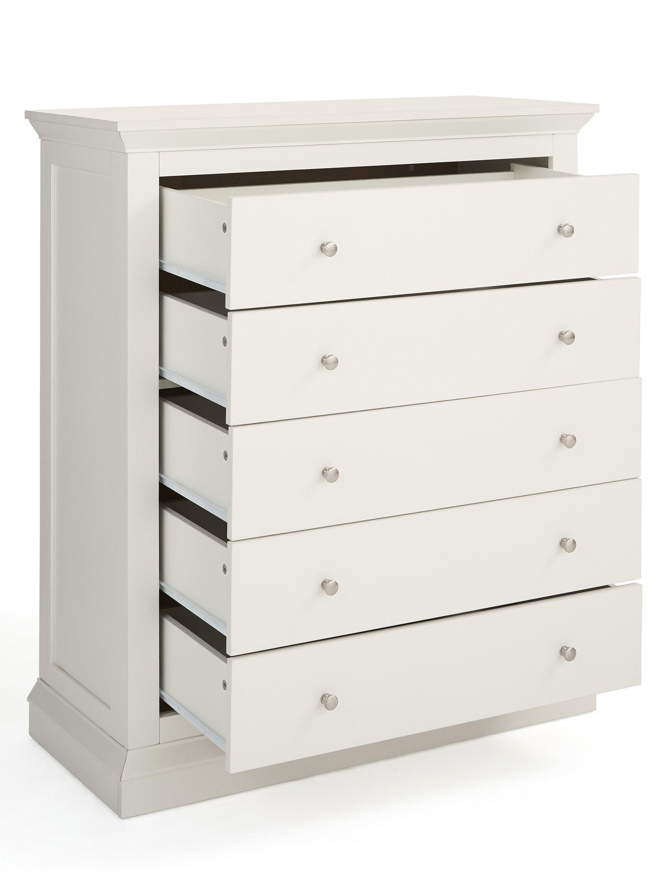 Image 4 of 7 of Very Home Hanna 5 Drawer Chest - White