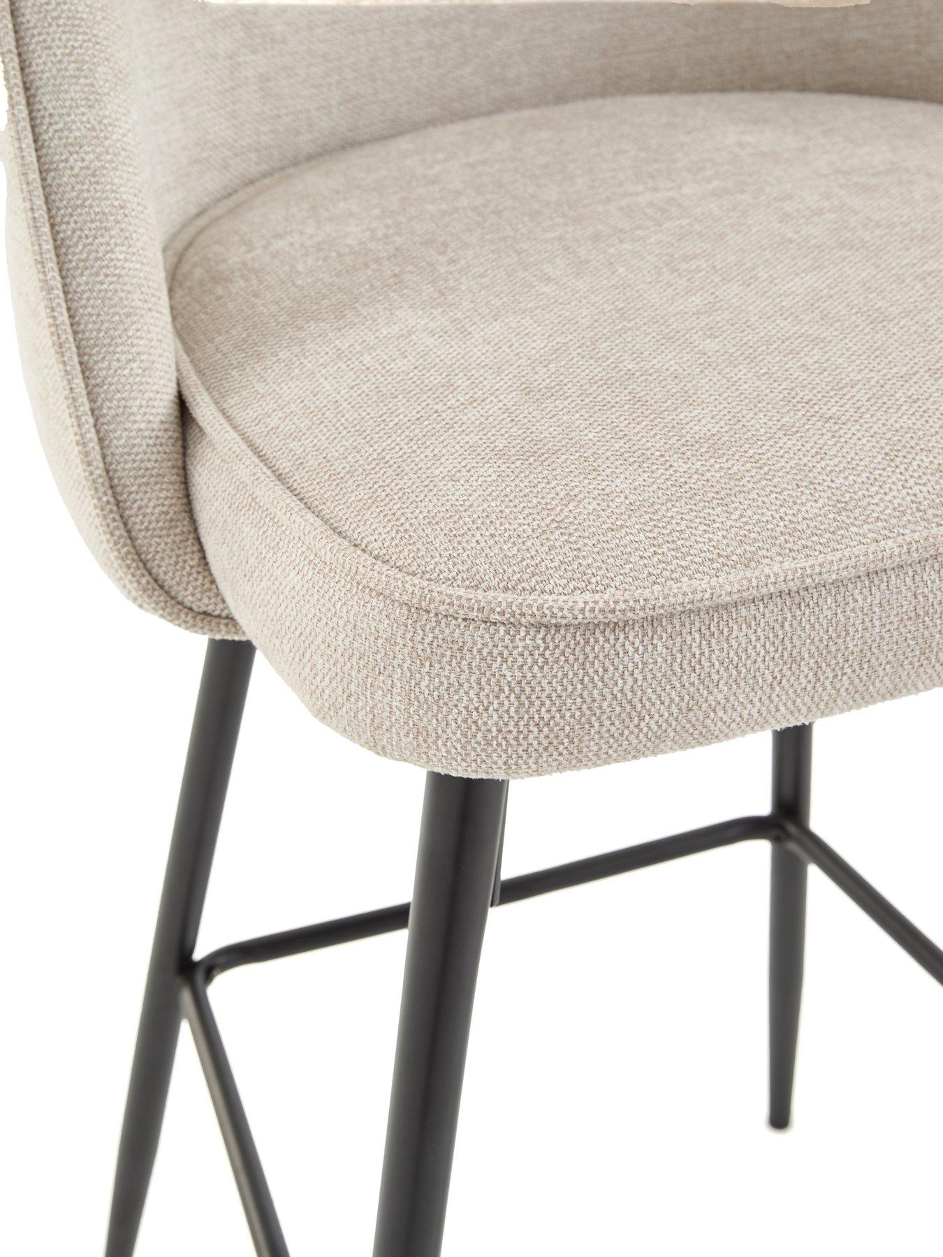 Image 5 of 7 of Very Home Carina Pair Of Fabric Bar Stools - FSC&reg; Certified