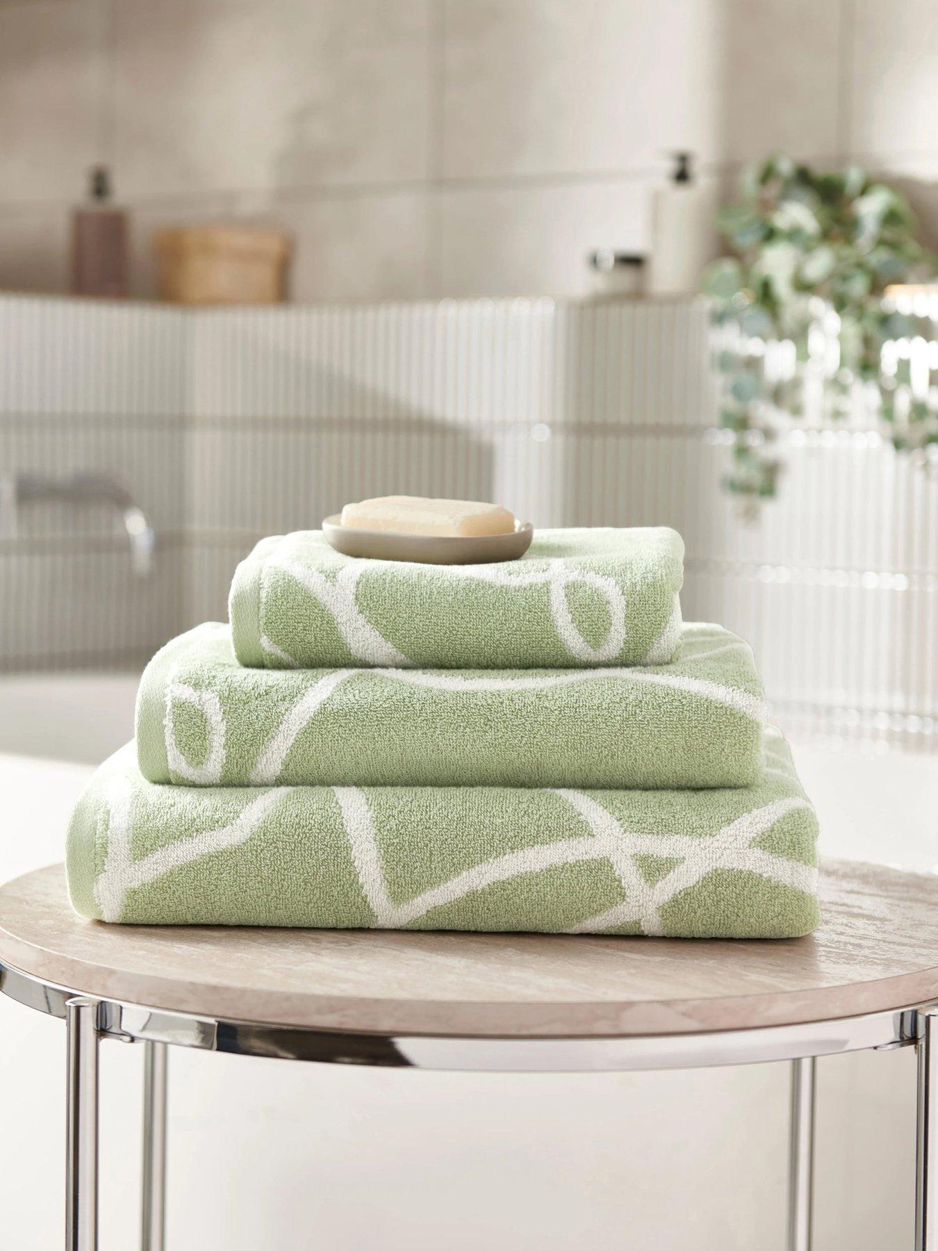 undefined Pablo 100% Cotton Towel Collection - Sage Green