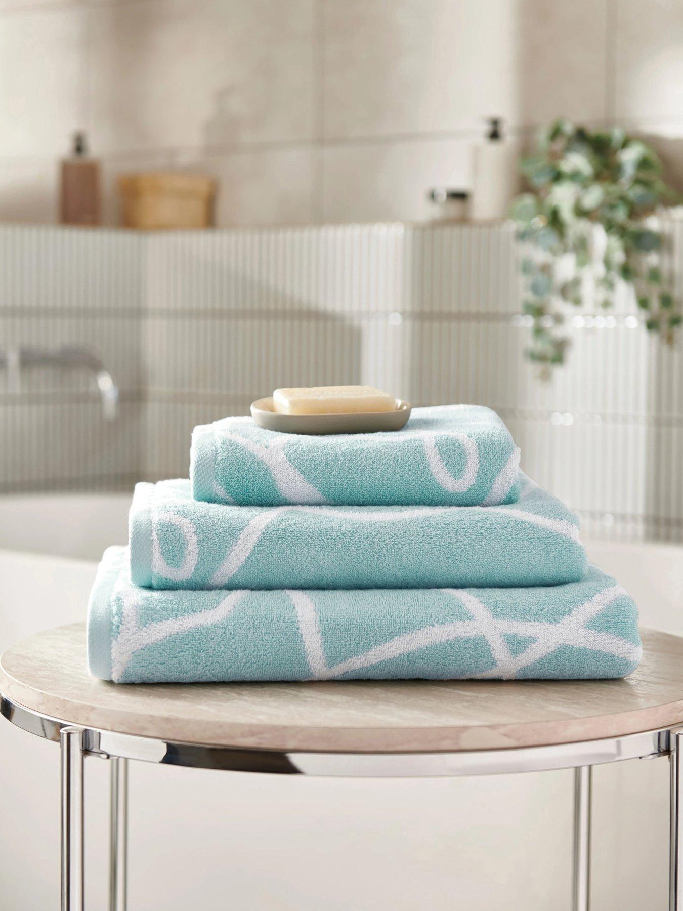 undefined Pablo 100% Cotton Towel Collection - Aqua