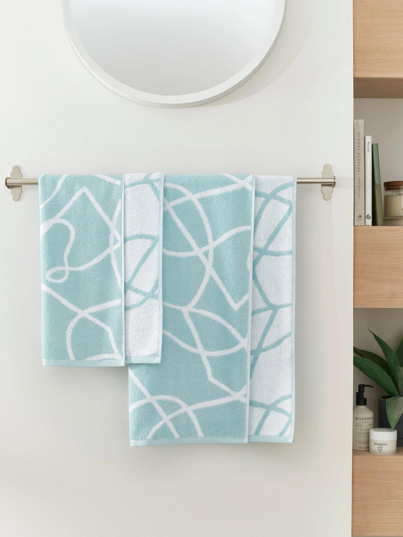 Image 3 of 4 of Copenhagen Home Pablo 100% Cotton Towel Collection - Aqua
