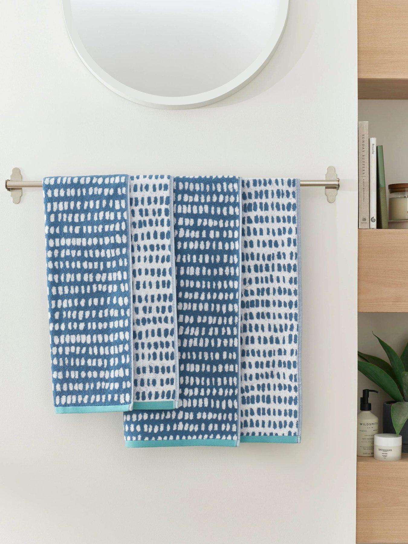 Image 3 of 5 of Copenhagen Home Arri 100% Cotton Towel Collection - Blue
