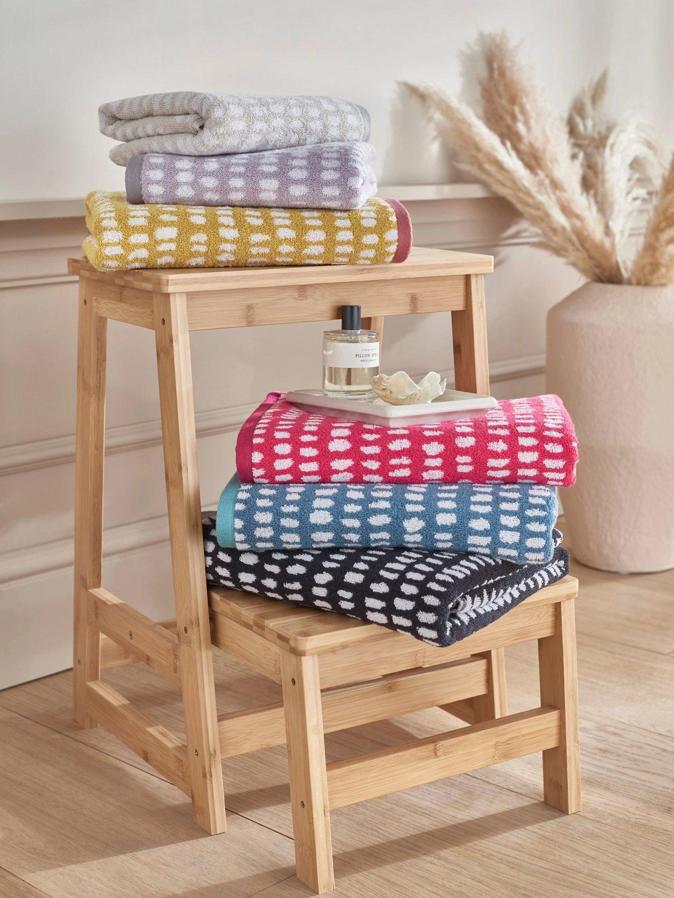 Image 4 of 5 of Copenhagen Home Arri 100% Cotton Towel Collection - Blue