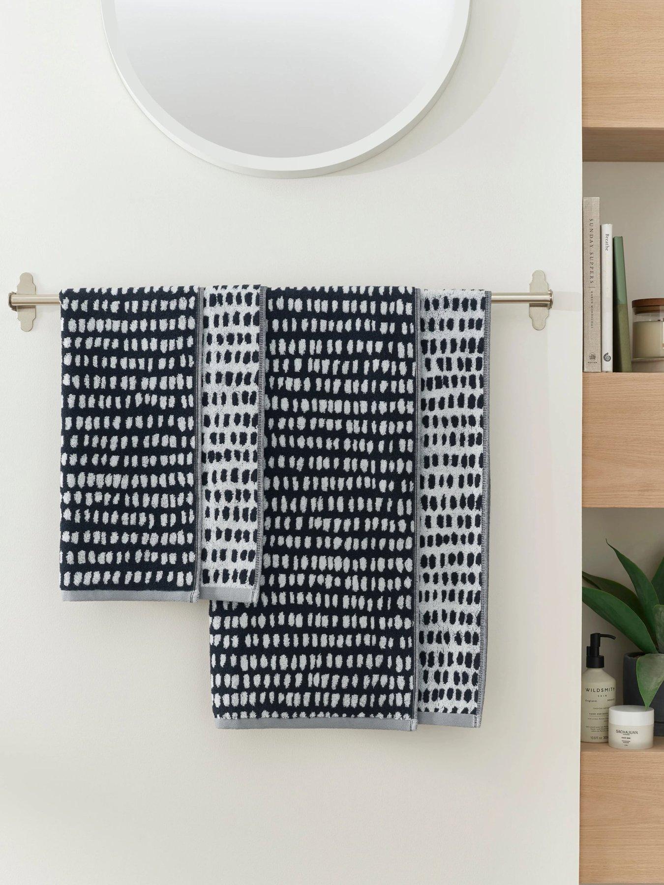 Image 3 of 4 of Copenhagen Home Arri 100% Cotton Towel Collection - Black