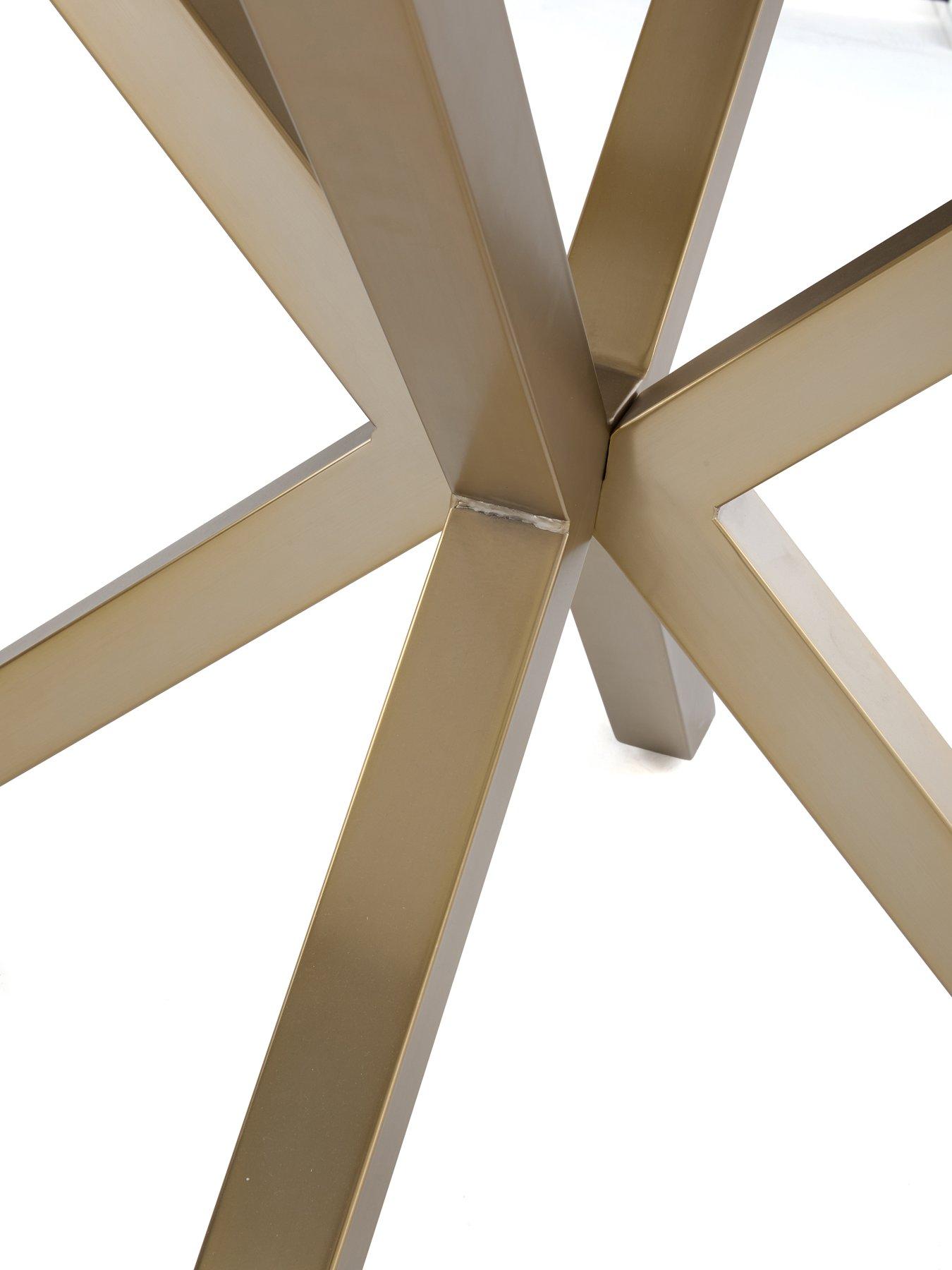 Image 5 of 7 of The Very Collection Savannah 120cm Round Ceramic Dining Table - FSC Certified