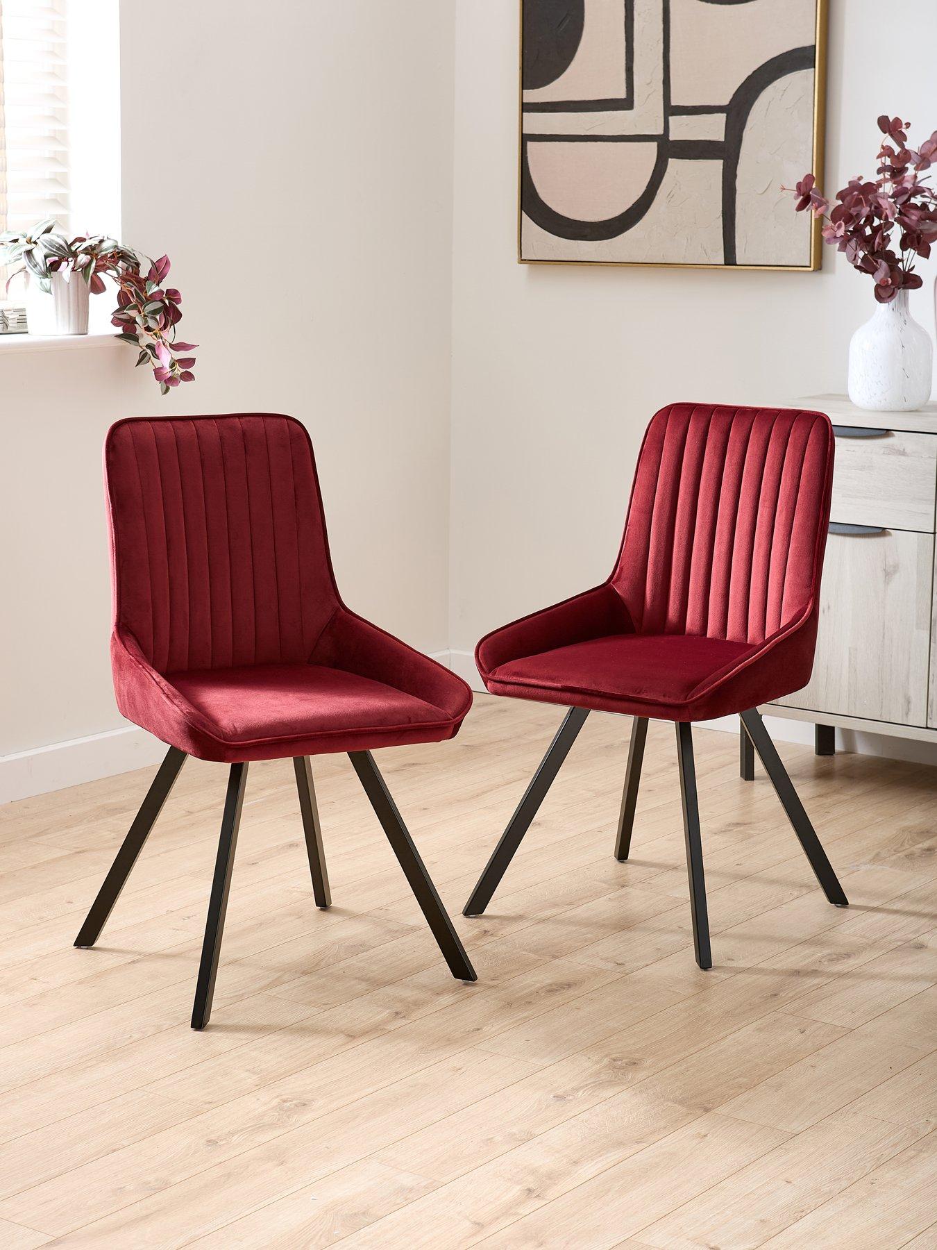 Very Home Marlow Velvet Pair Of Chairs - FSC® Certified