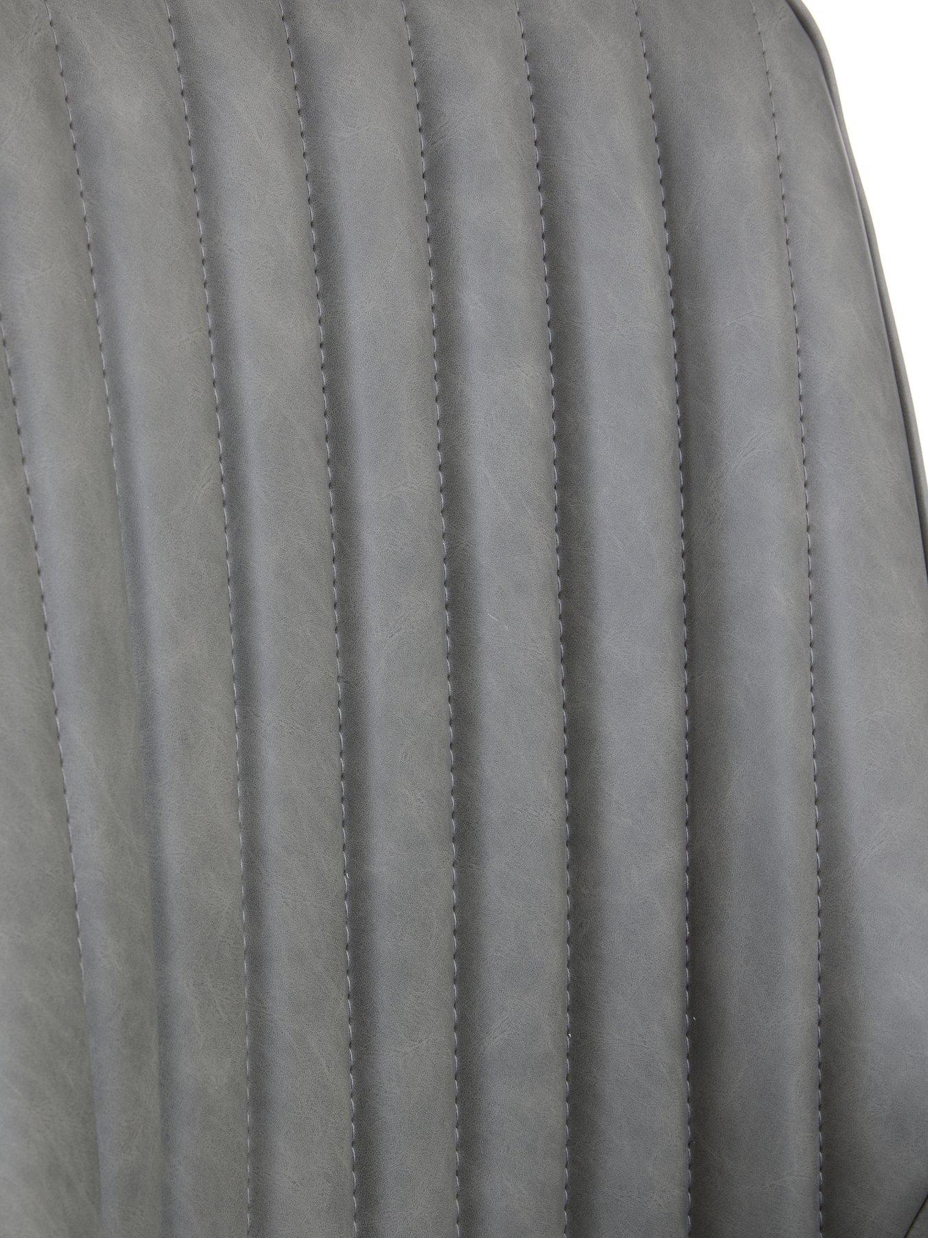 Image 6 of 7 of The Very Collection Marlow Faux Leather Pair Of Dining Chairs - FSC&reg; Certified