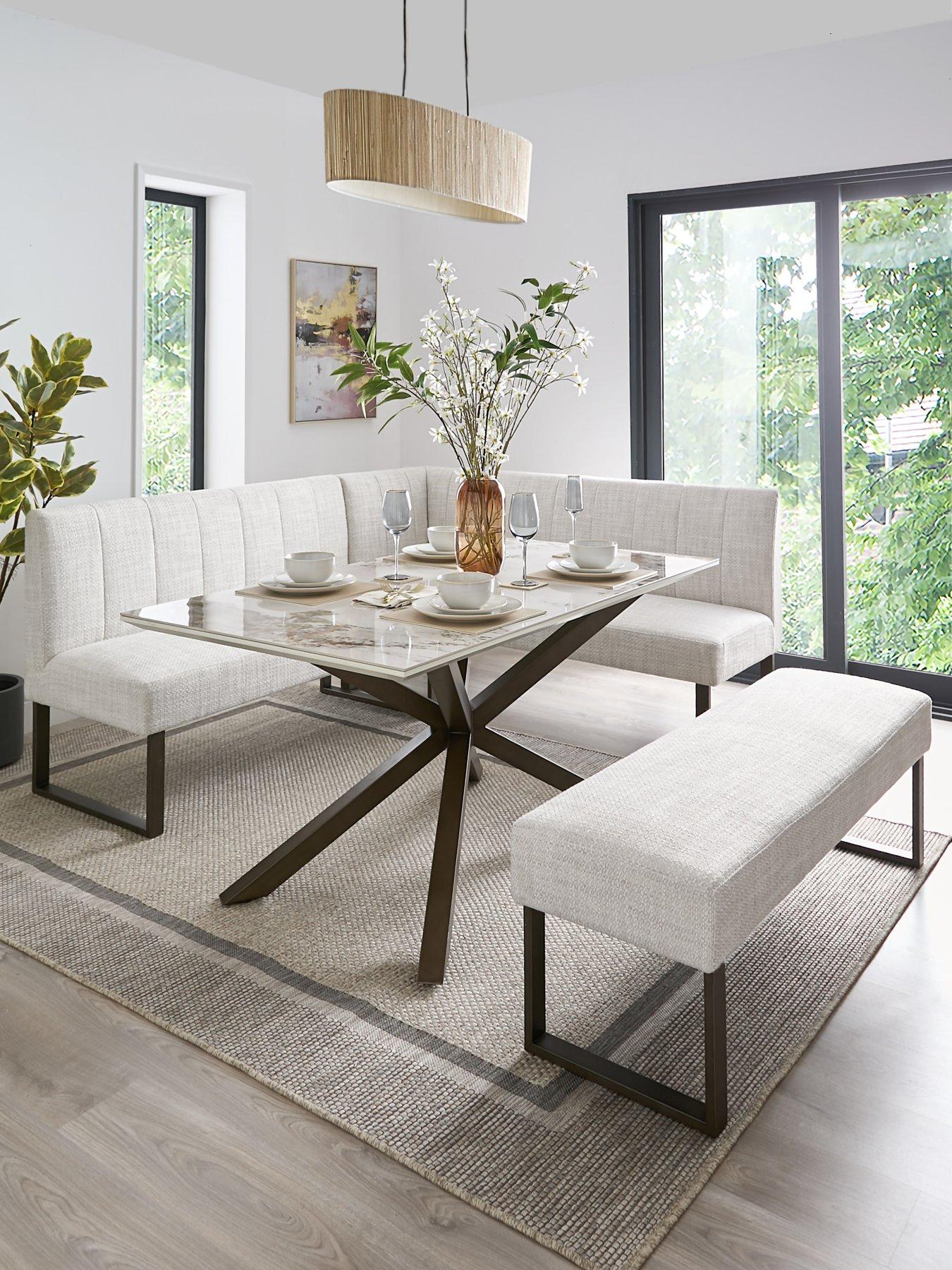 undefined Valetta Dining Table & Bench Dining Set - FSC Certified