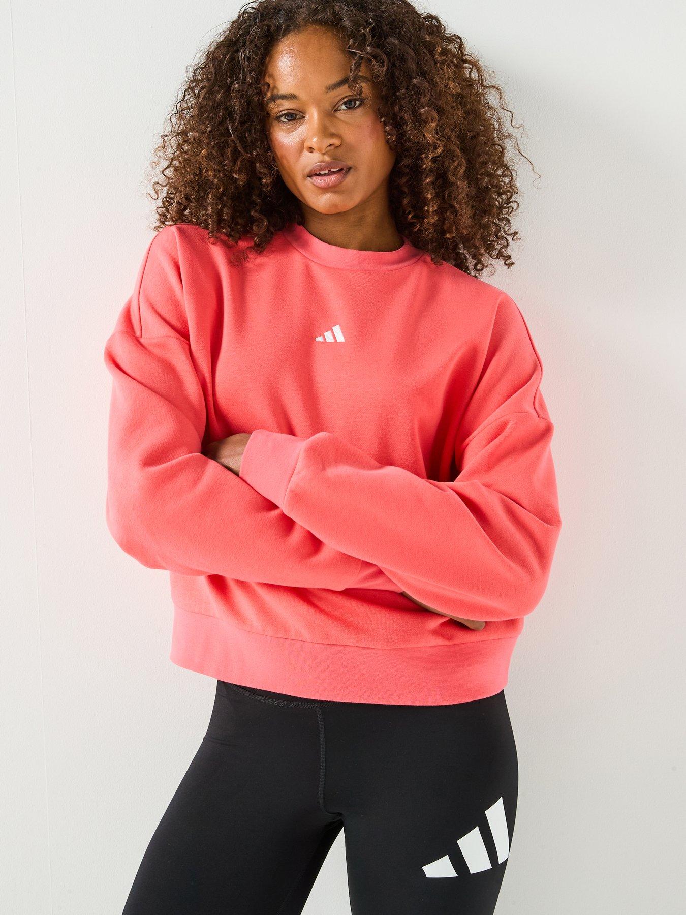adidas Sportswear Women's Essentials Feel Cozy Sweatshirt Pink