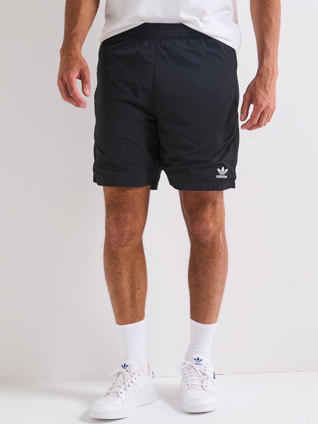 adidas Originals Men's Trefoil Essential Woven Shorts Black Very