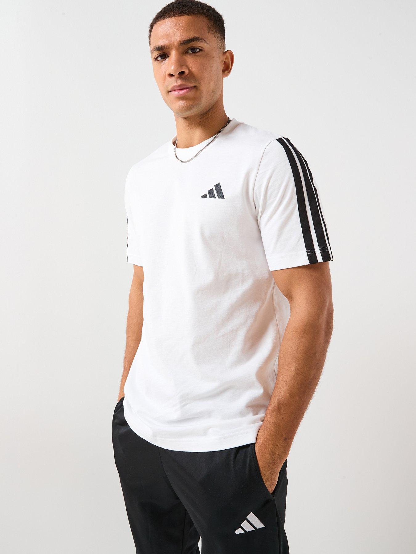 adidas Sportswear: Men's 3-Stripes T-Shirt - White