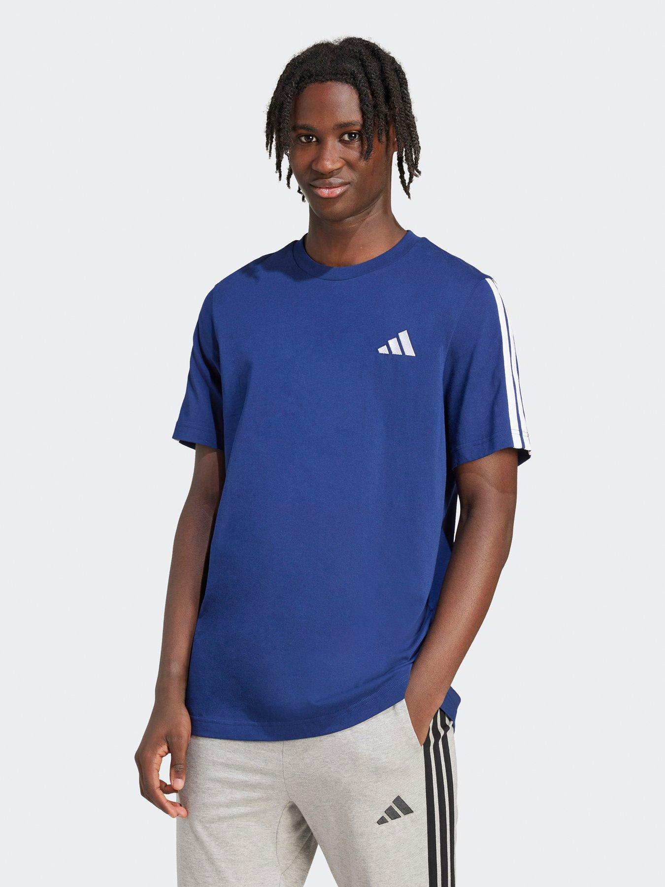 undefined Men's 3-Stripes T-Shirt - Blue