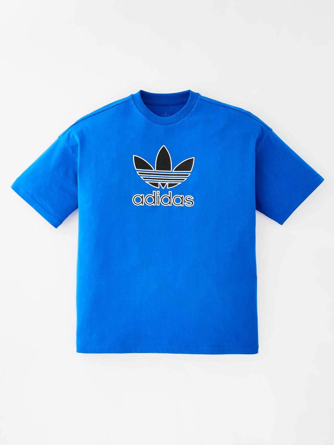 undefined Junior Boys Oversize Trefoil T-shirt - Blue