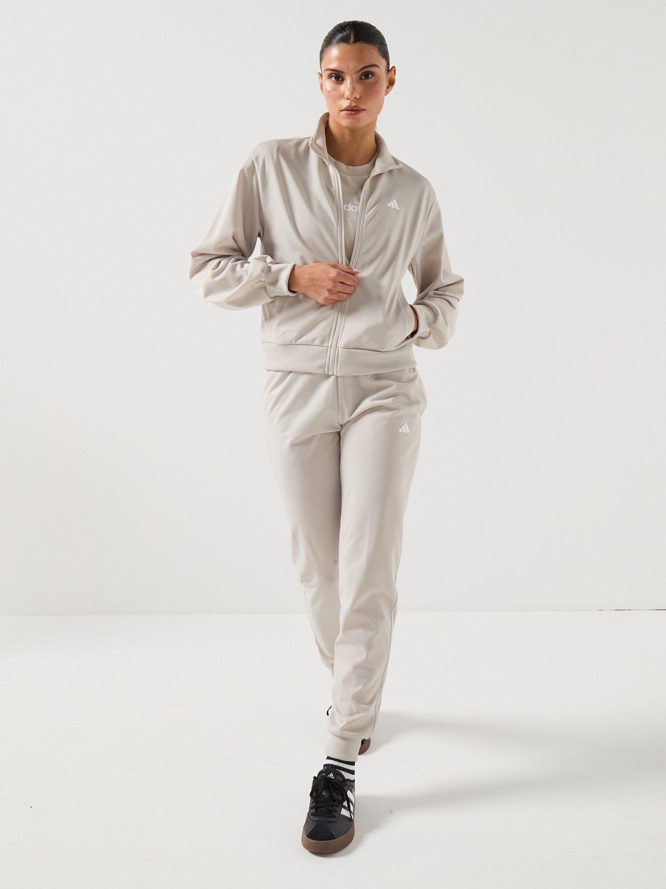adidas Sportswear Women's Essentials Feel Cozy Tracksuit Grey Very