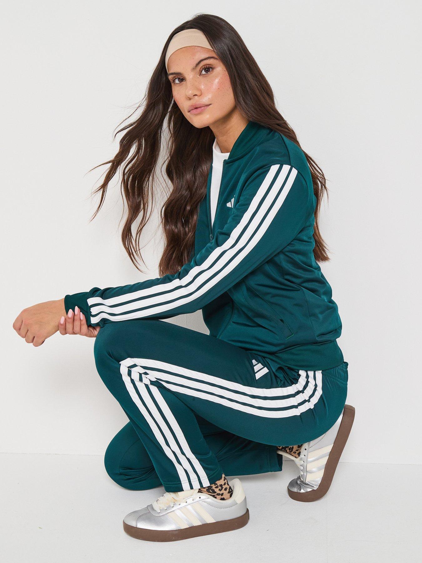 adidas Sportswear Women's Essentials 3-Stripes Tracksuit - Green