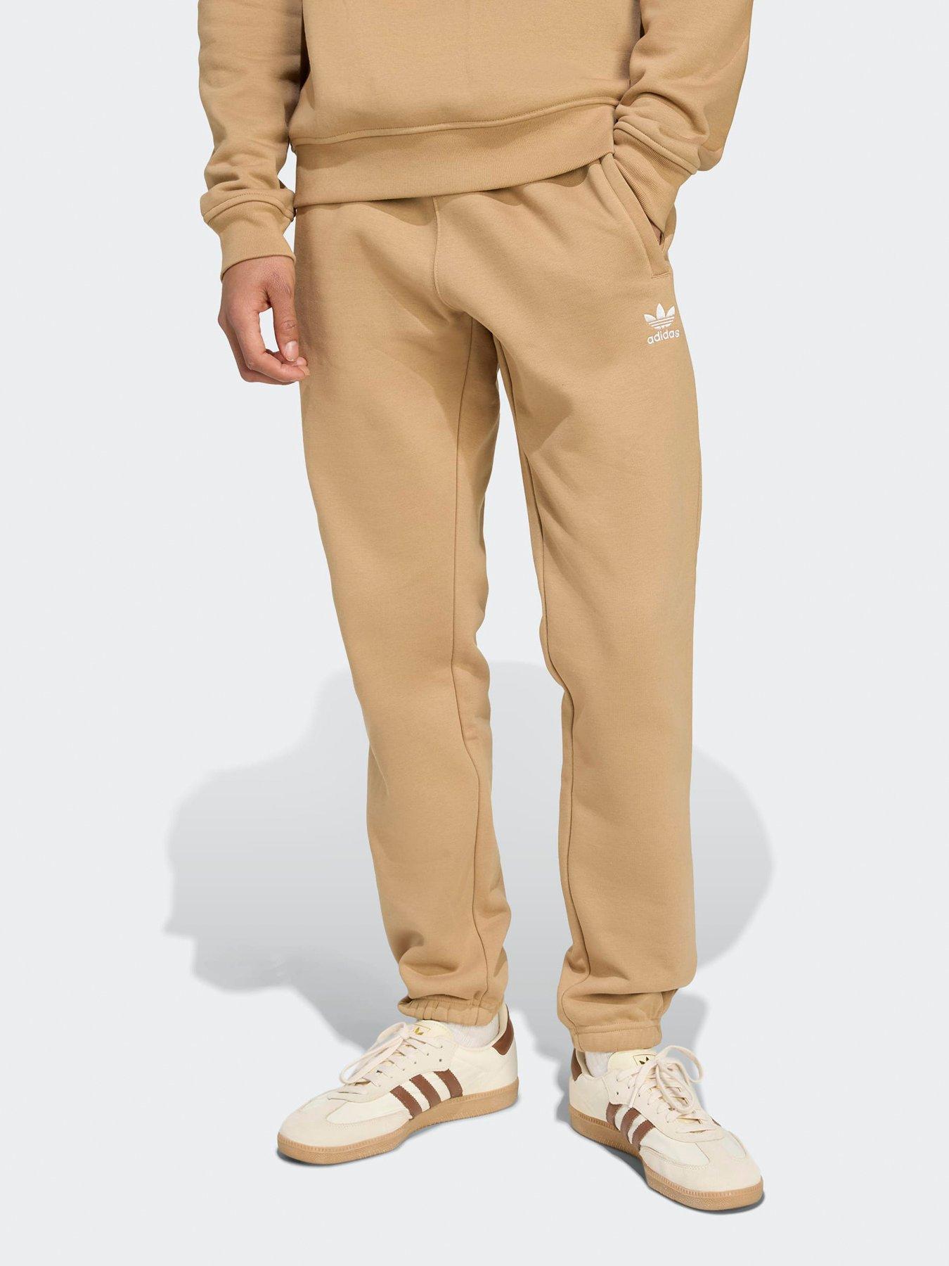 adidas Originals Men's Trefoil Essentials Joggers - Brown