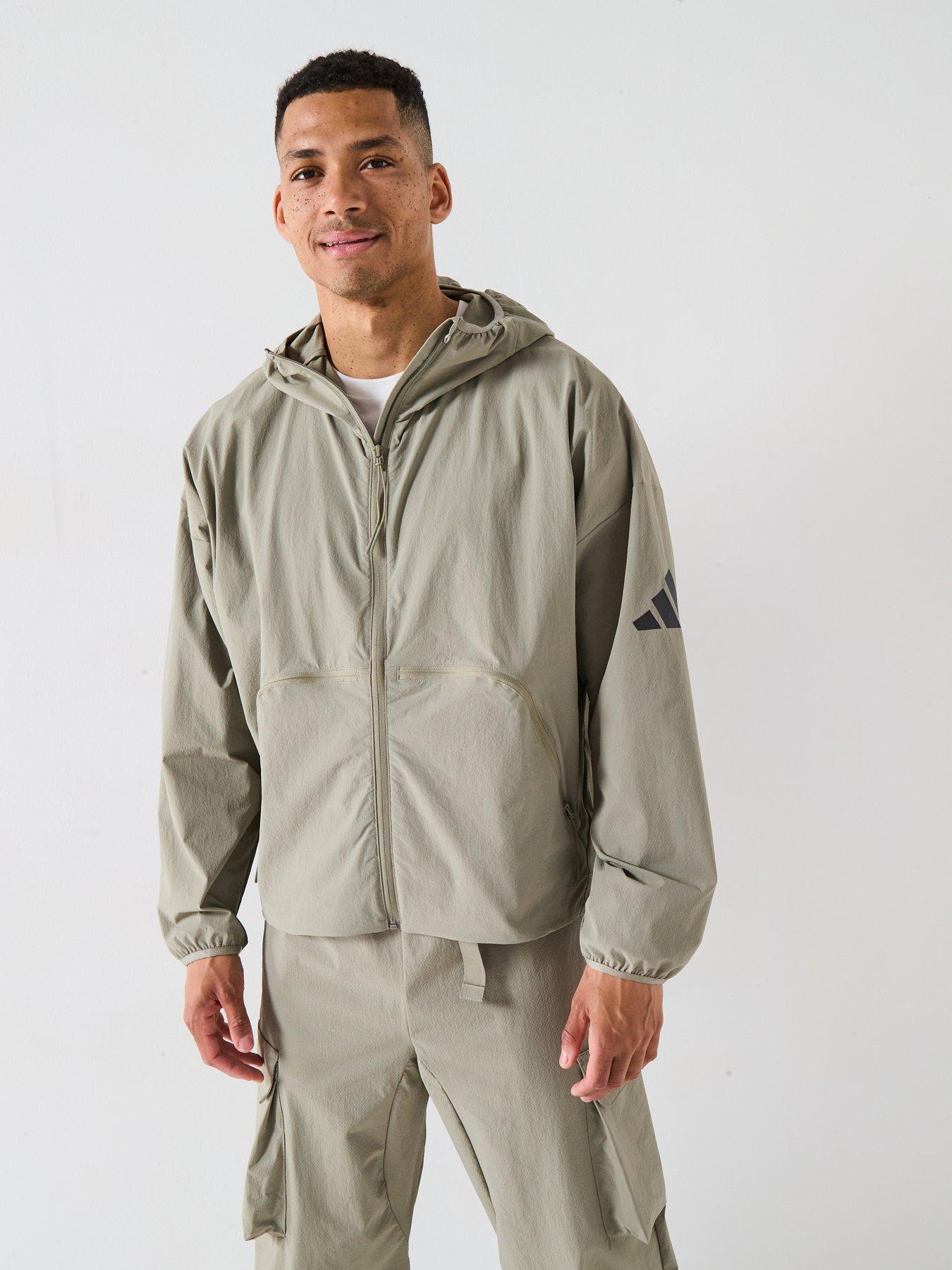 adidas Sportswear Men's Myshelter Windbreaker, Silver Pebble, Size 2Xl, Men