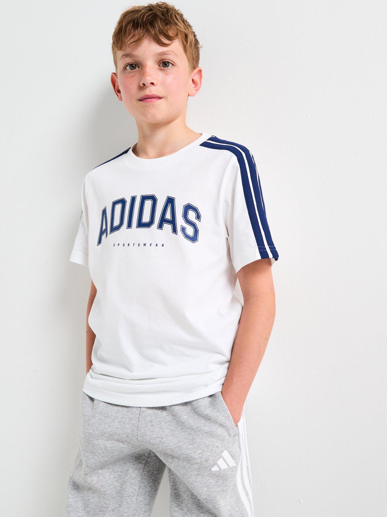 undefined Junior Unisex Codes Collegiate Graphic T-shirt -white