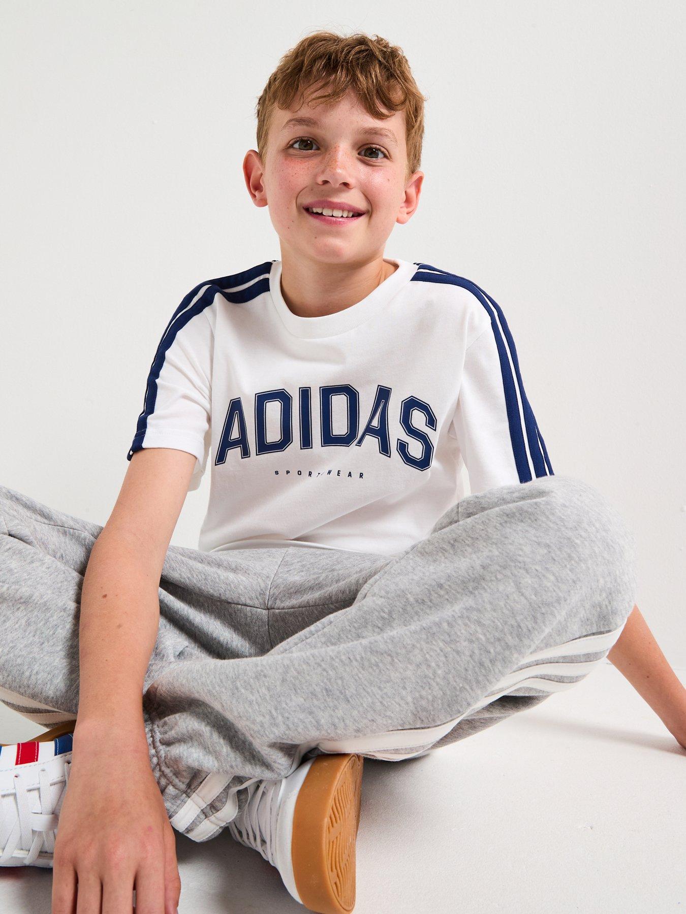 Image 6 of 6 of adidas Sportswear Junior Unisex Codes Collegiate Graphic T-shirt -white