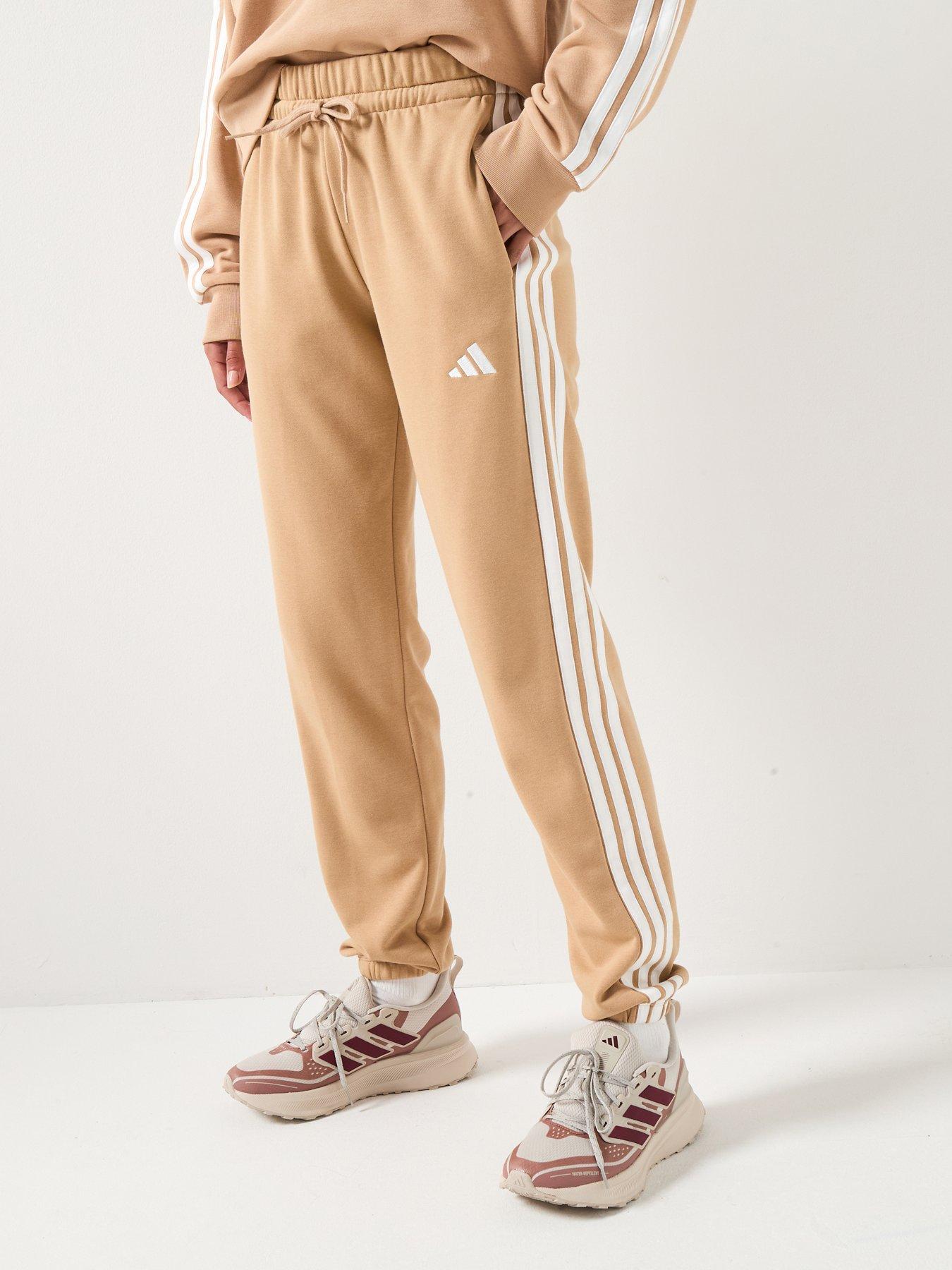 adidas Sportswear Women's Essentials 3-stripes French Terry Joggers - Brown