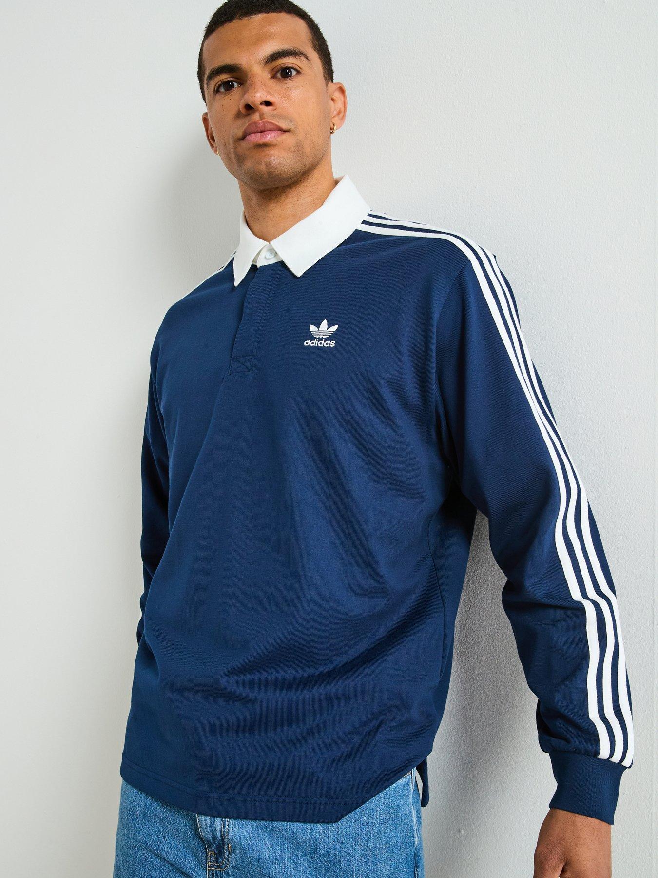 undefined Men's Adicolor Rugby Polo Shirt - Blue