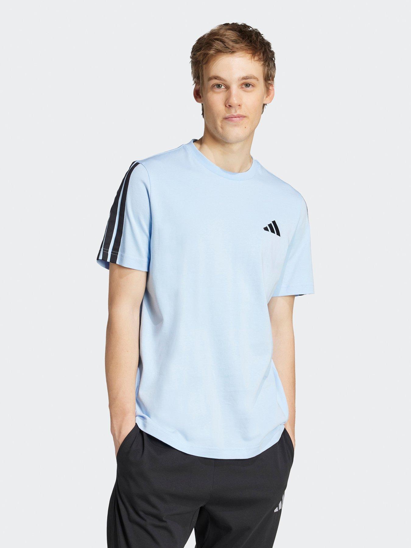 undefined Men's 3-Stripes T-Shirt - Blue