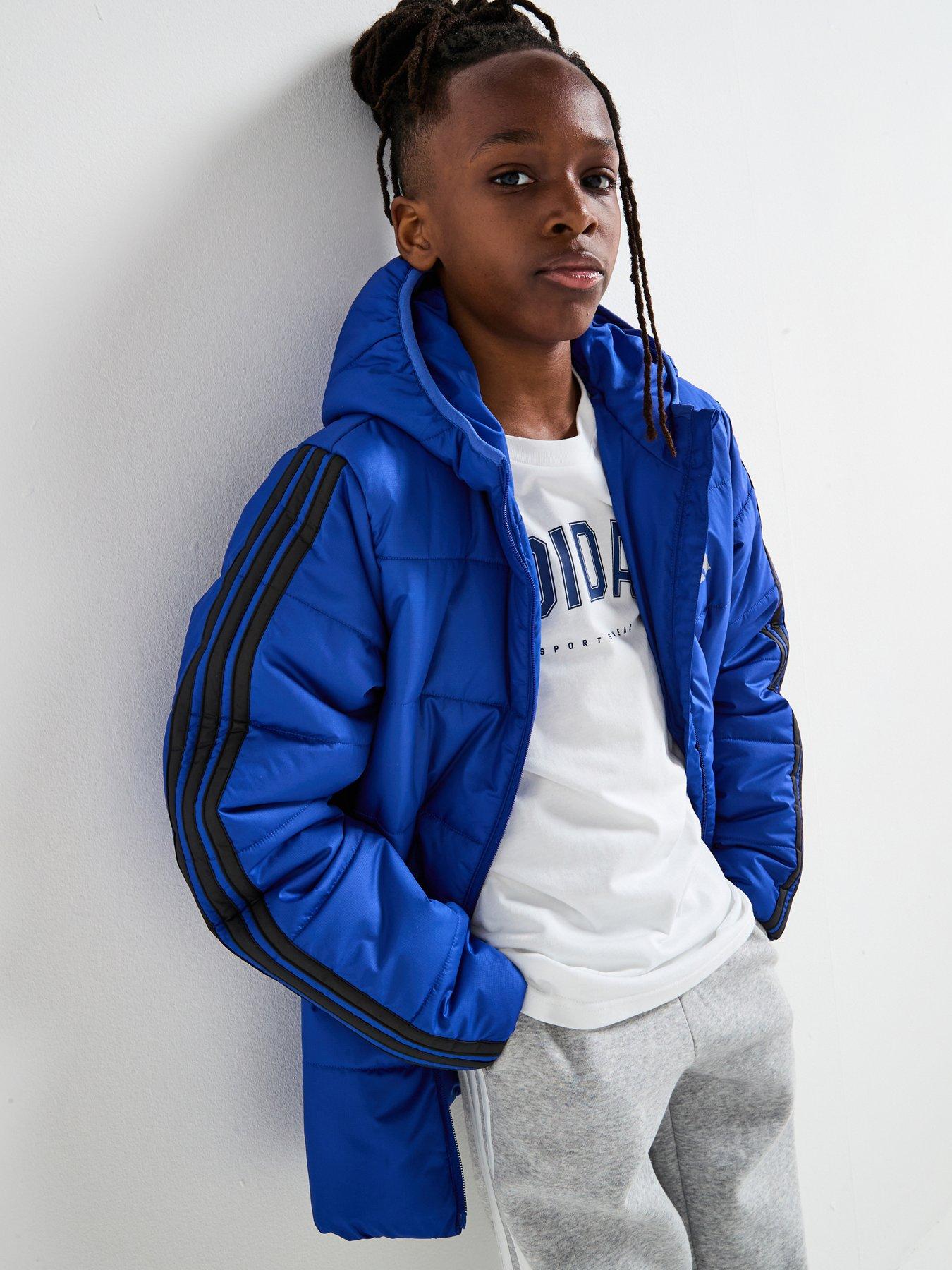 adidas Sportswear Junior Unisex Jacket, Blue, Size 11-12 Years